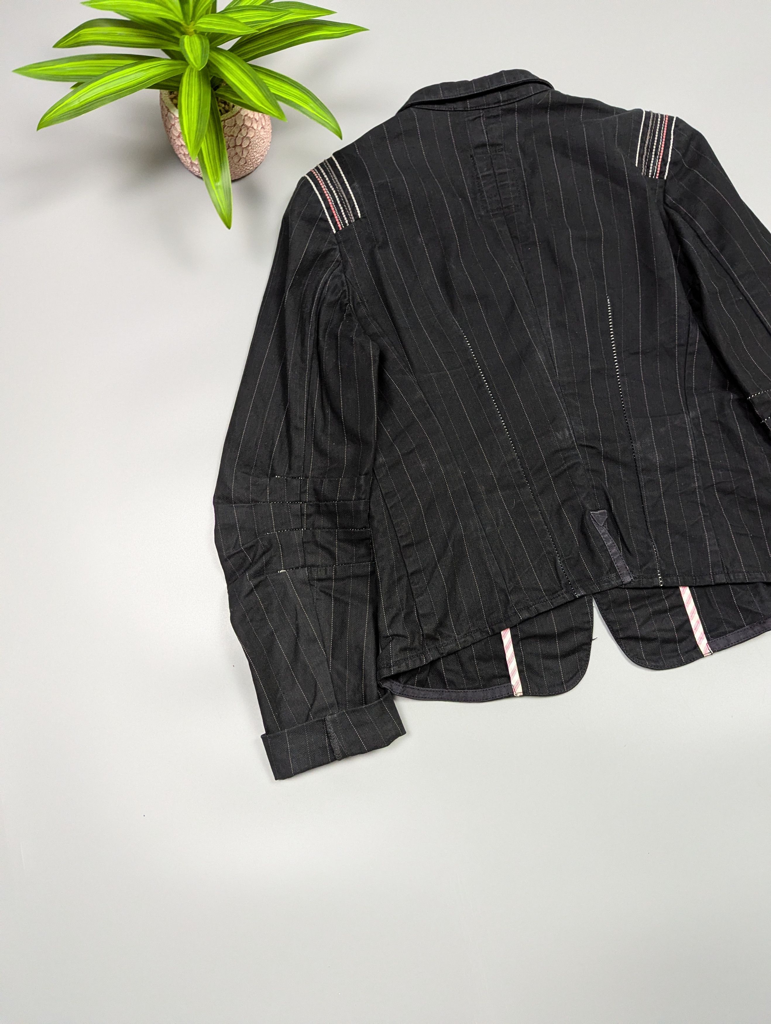 Marithe + Francois Girbaud Rare Marithé François Girbaud Architectural Tailoring Jacket Size XS / US 0-2 / IT 36-38 - 14 Thumbnail
