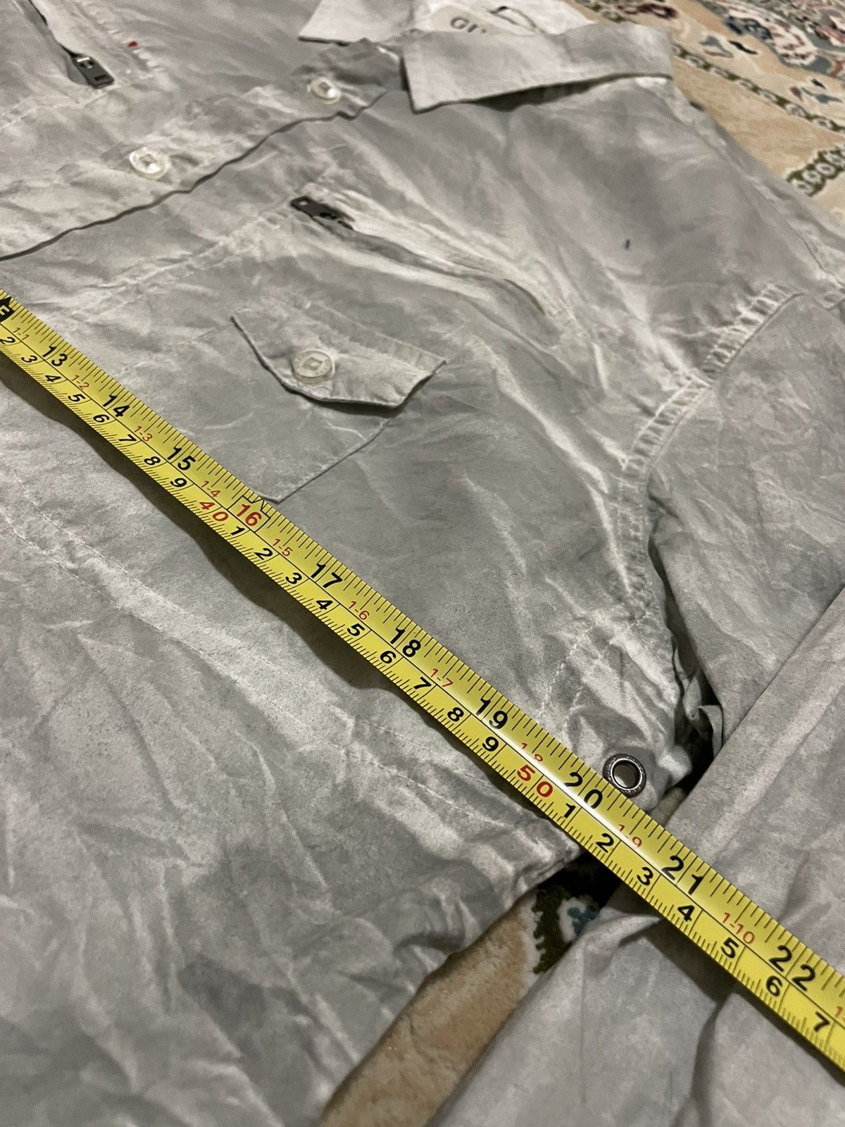 Guess Man Gray Limited Edition Guess Button Up Tshirt Stone Wash Size US M / EU 48-50 / 2 - 8 Thumbnail