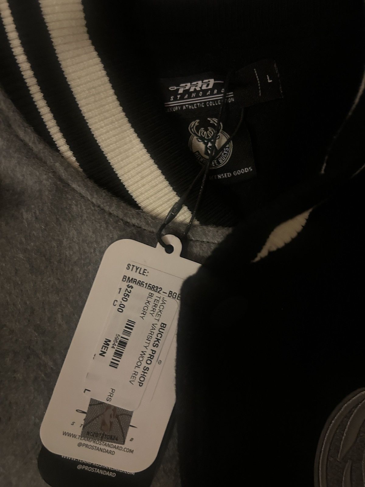 Pro Standard Pro Standard Reverse Terry Milwaukee Bucks Wool Jacket Size US L / EU 52-54 / 3 - 5 Thumbnail