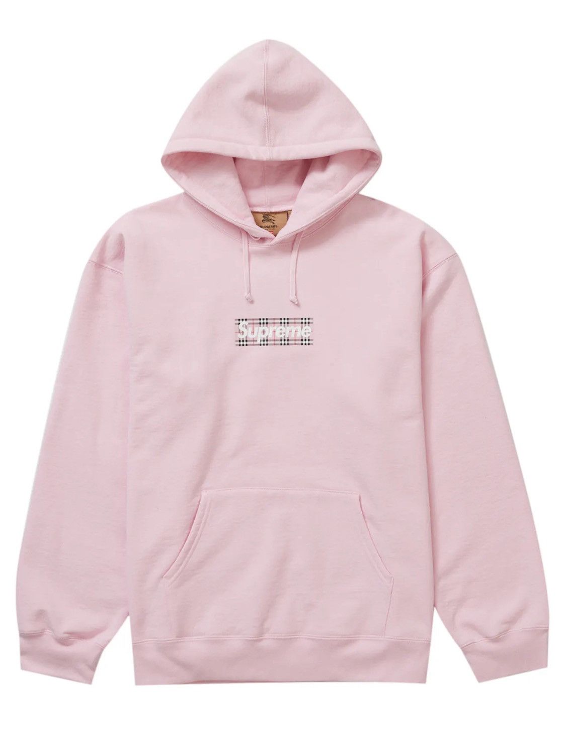 image of Burberry Box Logo Hooded in Pink, Men's (Size Small)