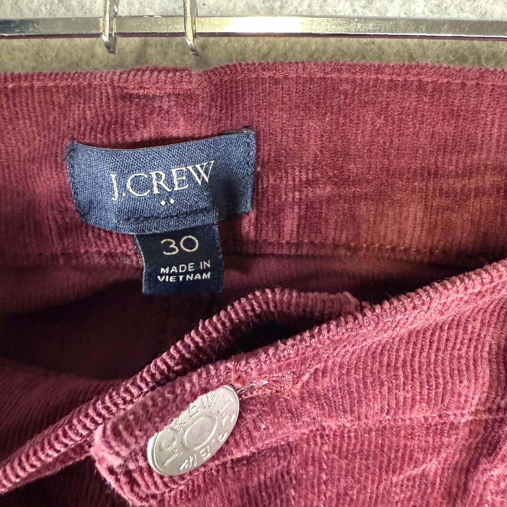 J.Crew J.Crew Women's Pants Velvet Purple Velour Ankle Length 30 Regular Trousers Pants Ladies Purple, 30, Velour Velvet Ankle Length J.Crew Womens Size 30" / US 8 / IT 44 - 2 Thumbnail