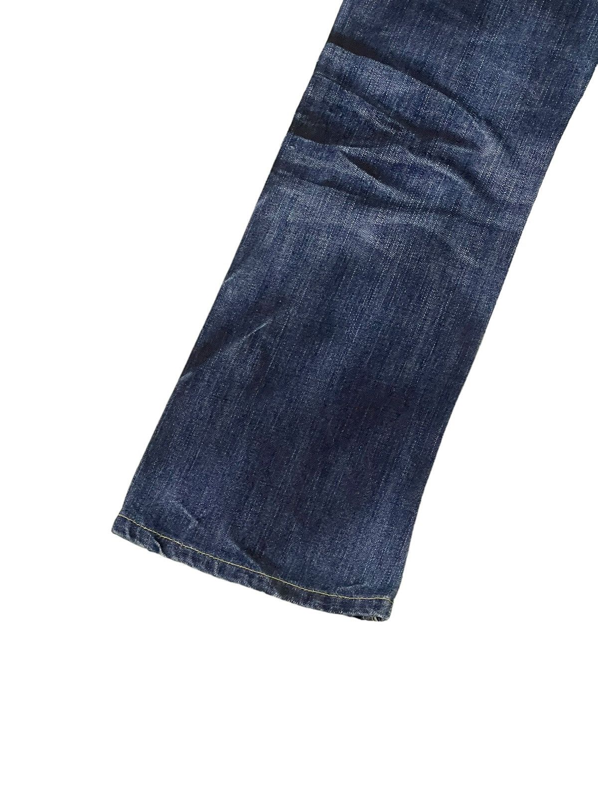 Japanese Brand Slim Jeans Jackrose Luv Maison Faded Distress Low Rise 8🟦6 Size US 29 - 15 Thumbnail