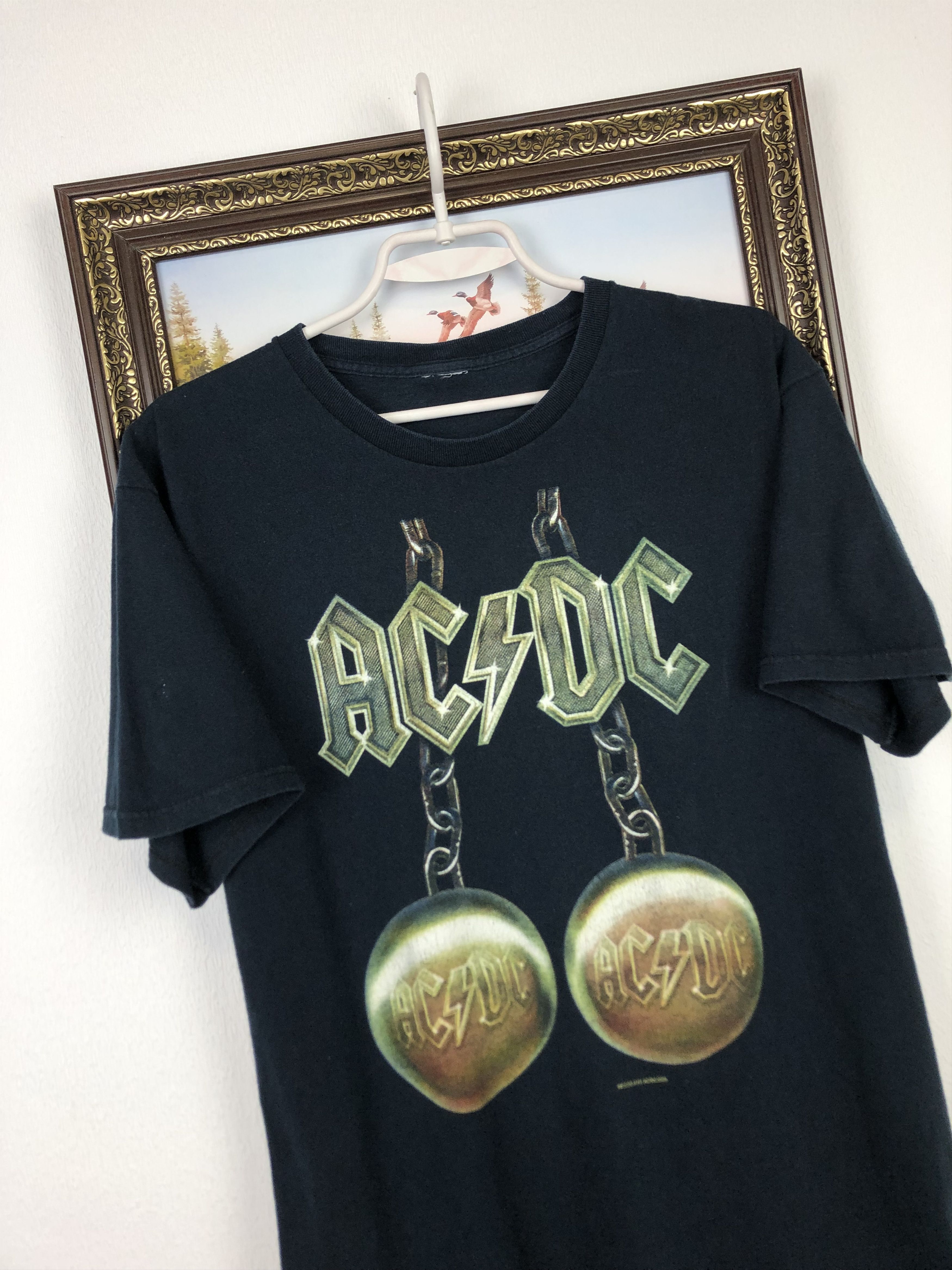 Vintage Vintage AC/DC Big Balls Band Graphic Tee Over Print Shirt Size US M / EU 48-50 / 2 - 4 Thumbnail