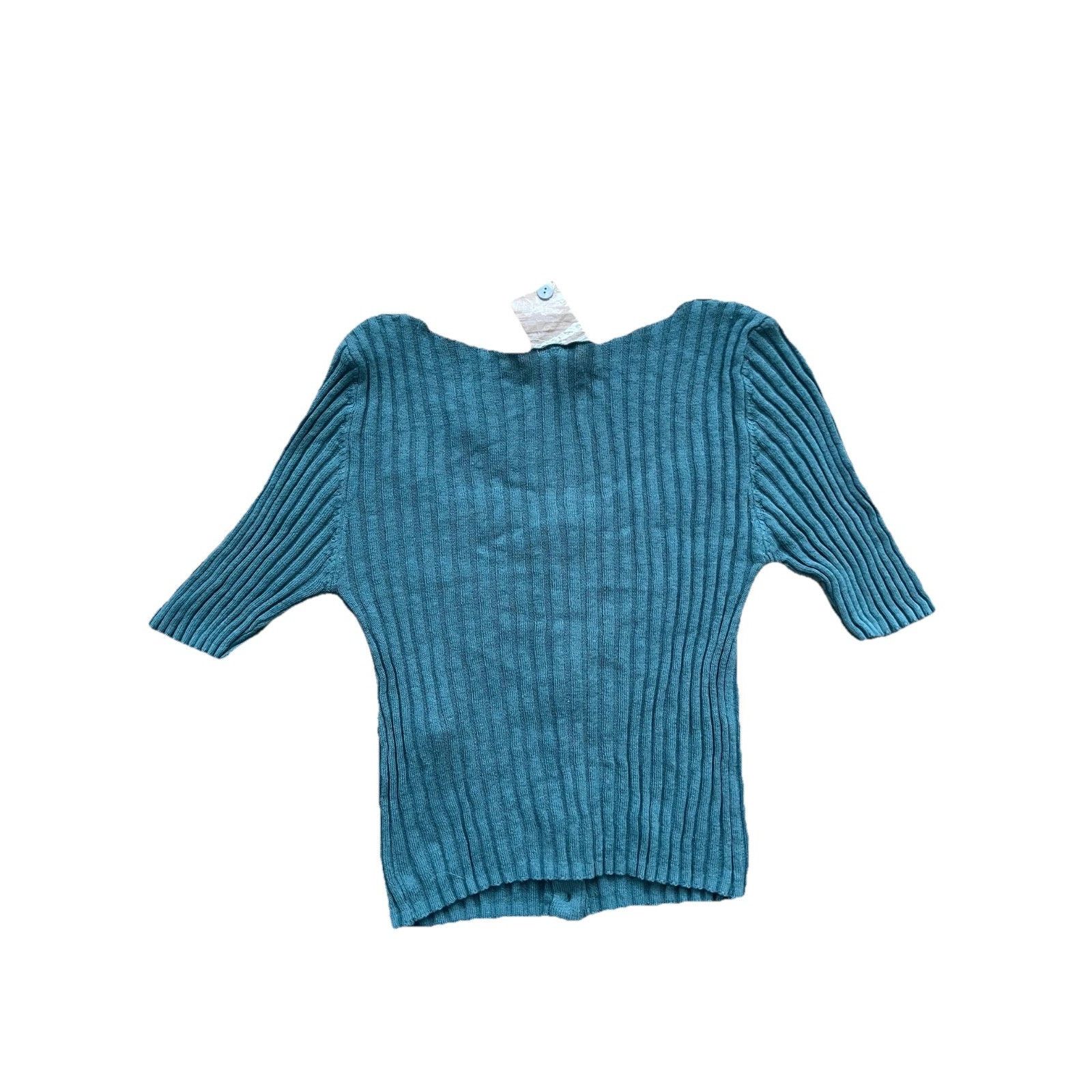 Free People Free People White Knit Weight Sweater Green Pet S A003140 Size S / US 4 / IT 40 - 5 Thumbnail