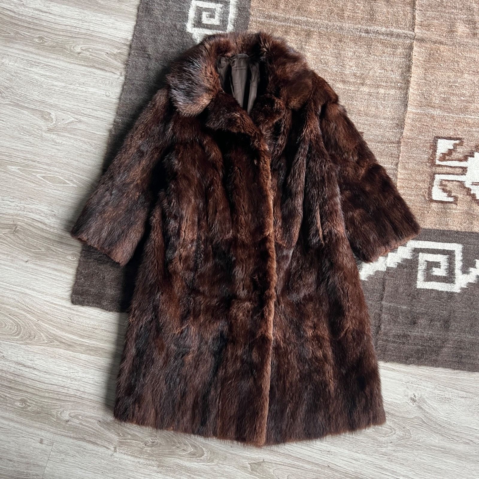 Vintage Vintage Real Fur 60s 70s Long Coat 9906AC Size L / US 10 / IT 46 - 2 Thumbnail