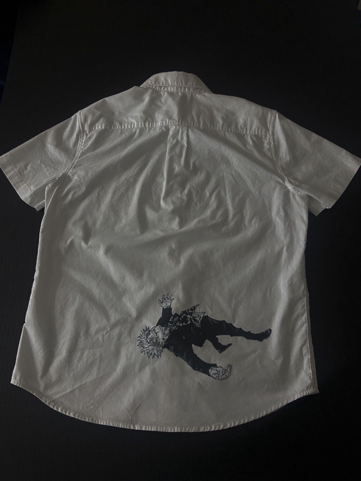 Other × Vintage White Casual Button Down Shirt With Anime Graphic Design Size US L / EU 52-54 / 3 - 1 Thumbnail