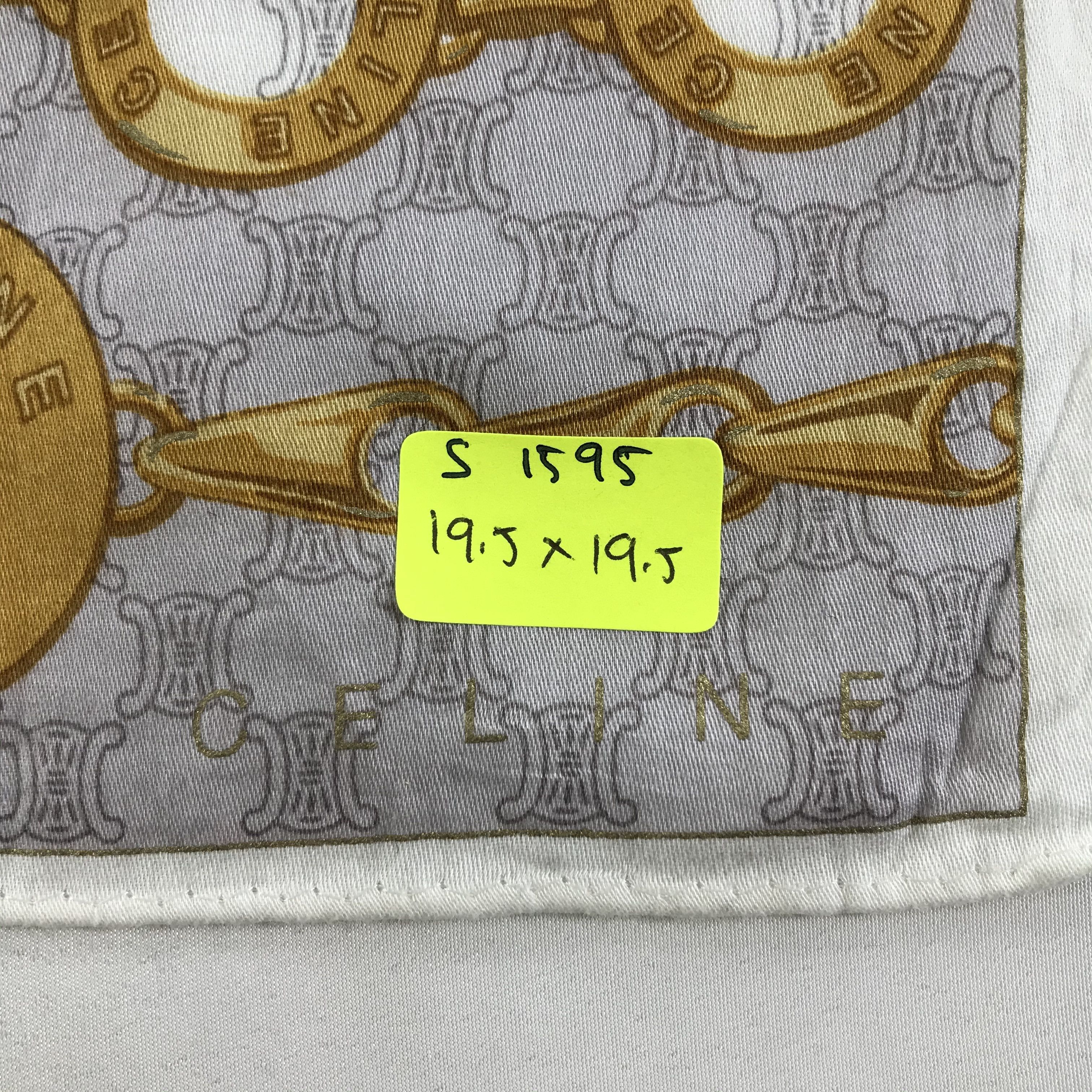 Celine × Vintage Celine Bandana / Handkerchief / Neckerchief - S1595 Size ONE SIZE - 5 Thumbnail