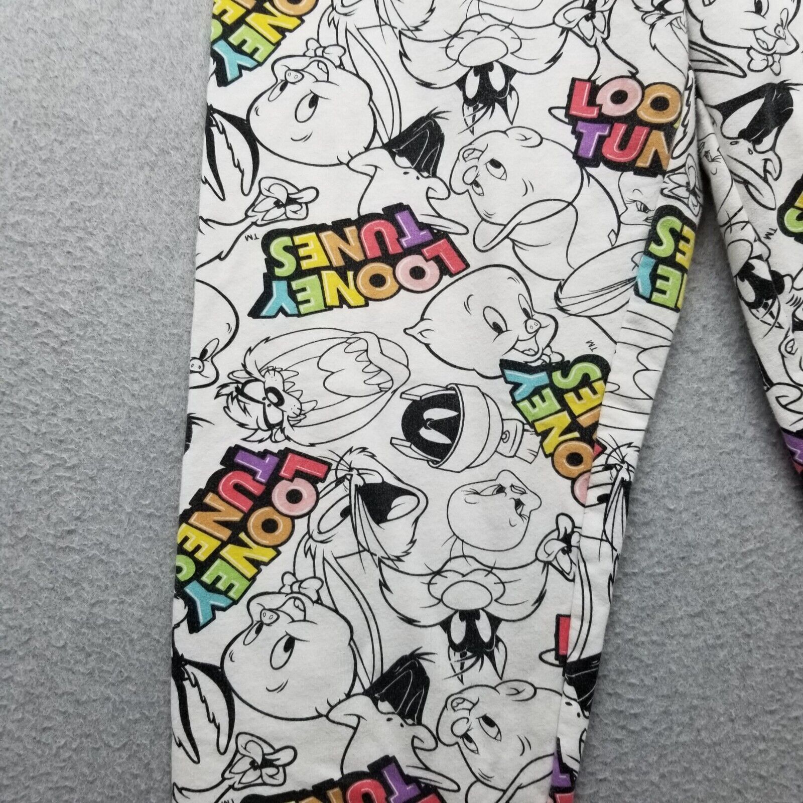 Other Looney Tunes Sweatpants Womens Drawstring All Over Print Size 28" / US 6 / IT 42 - 3 Thumbnail