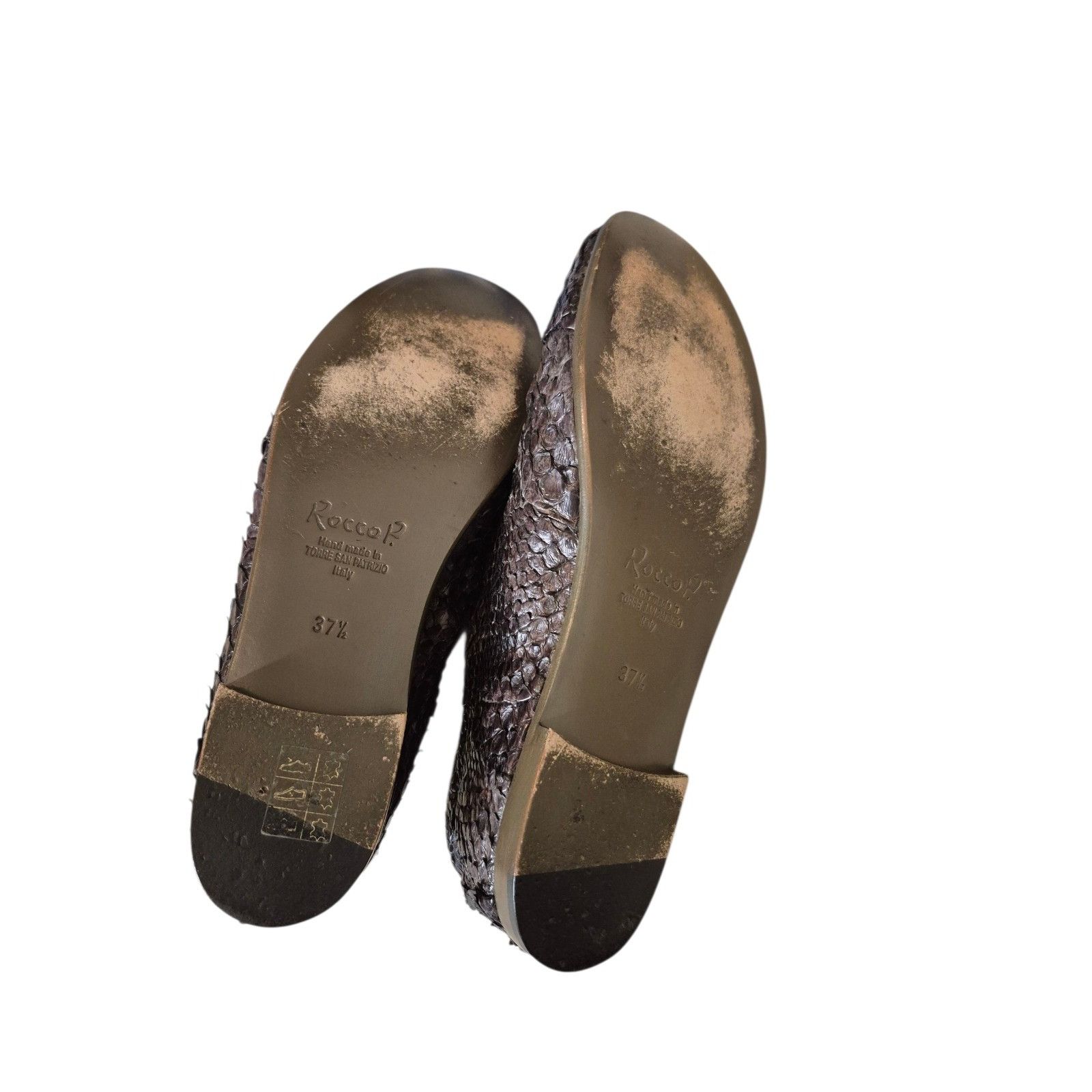 Other Rocco P. Snakeskin Leather Oxford Shoes Brown Sz 37.5/7 Size US 7 / IT 37 - 4 Thumbnail