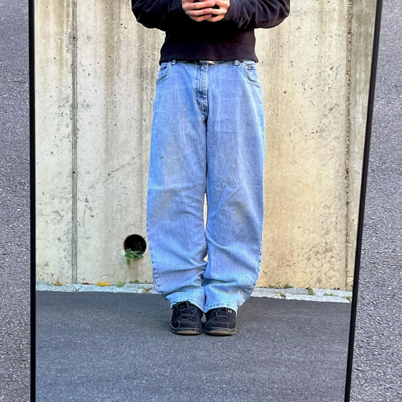 Jnco × Vintage × Wrangler vintage 2000s baggy wide leg faded 