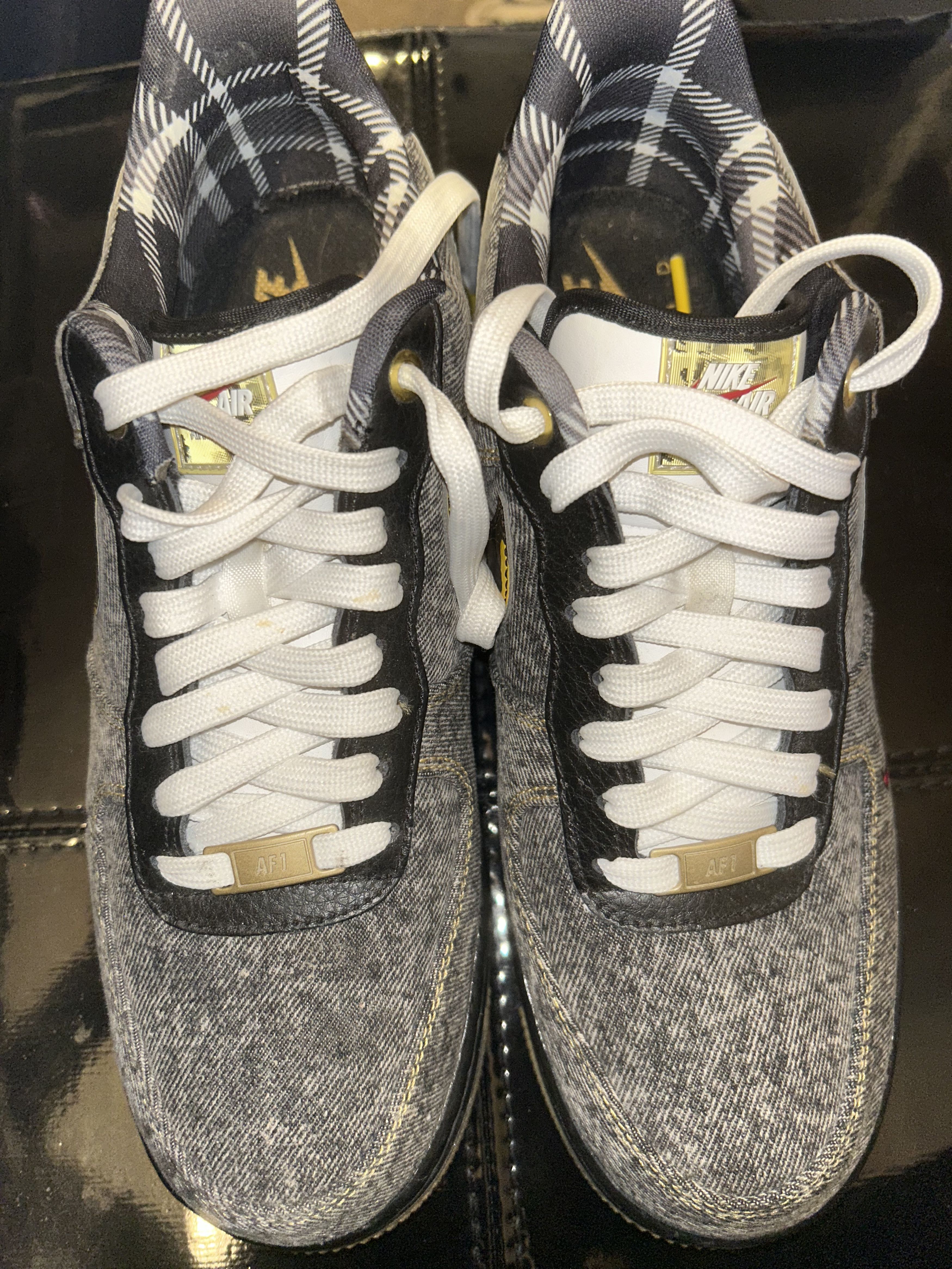 Nike Low 1 Air Force camo remix black Size US 8.5 / EU 41-42 - 2 Thumbnail