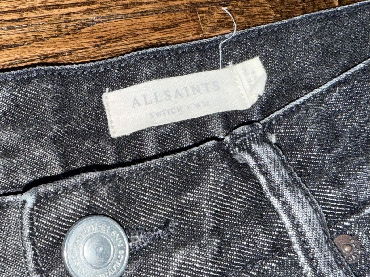 Allsaints Allsaints London Switch Black Denim Shorts Frayed Hem Sz 32 Size US 32 / EU 48 - 2 Thumbnail