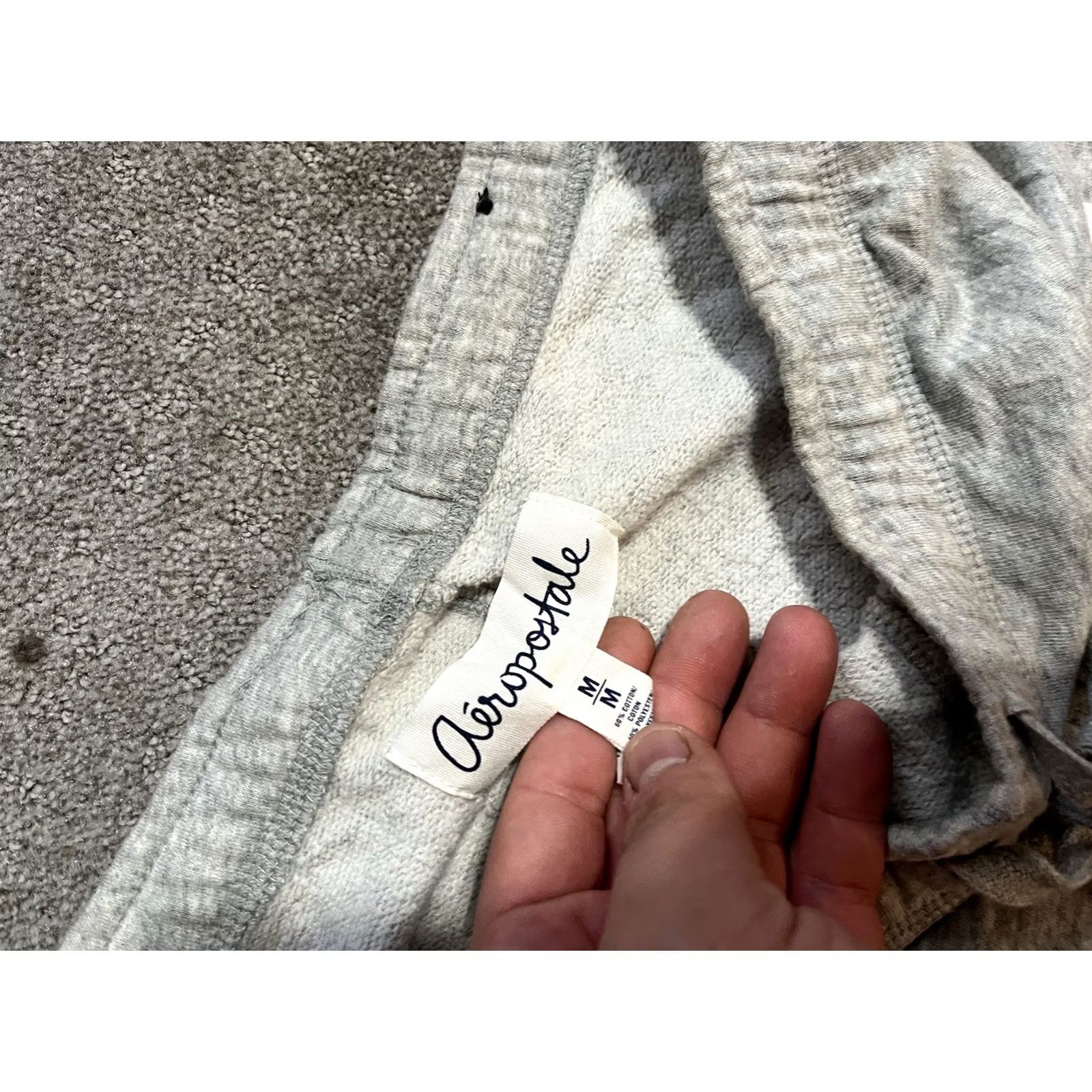 Aeropostale Aeropostale Womens Shorty Athletic Shorts Size M Gray Cotton Drawstring Everyday Workout Shorts Size 32" / US 10 / IT 46 - 3 Thumbnail
