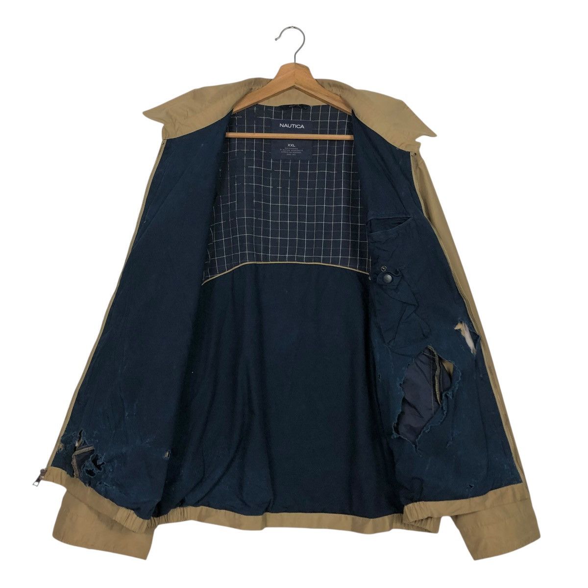 Japanese Brand 🔥VINTAGE BOMBER JACKET BLANKET STRIPED NAUTICA ISSEY MIYAKE Size US XXL / EU 58 / 5 - 15 Thumbnail