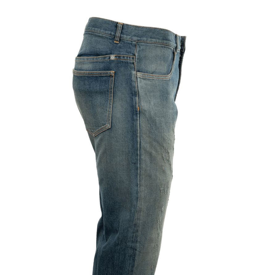Givenchy o1h1sh11224 Straight Fit Jeans in Indigo Size US 34 / EU 50 - 3 Thumbnail