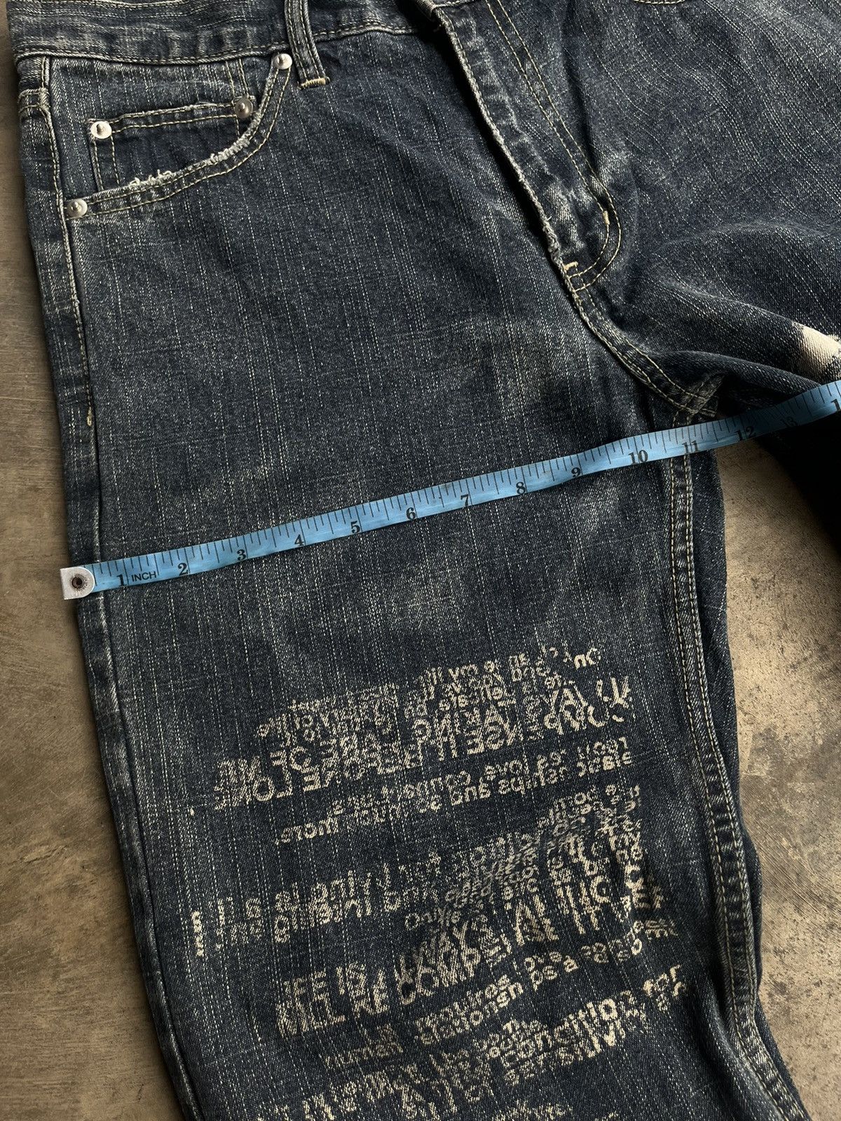 If Six Was Nine JAPANESE FREEBEAT POEM PUNK DENIM SEDITIONARIES GOTHIC STYLE Size US 32 / EU 48 - 14 Thumbnail