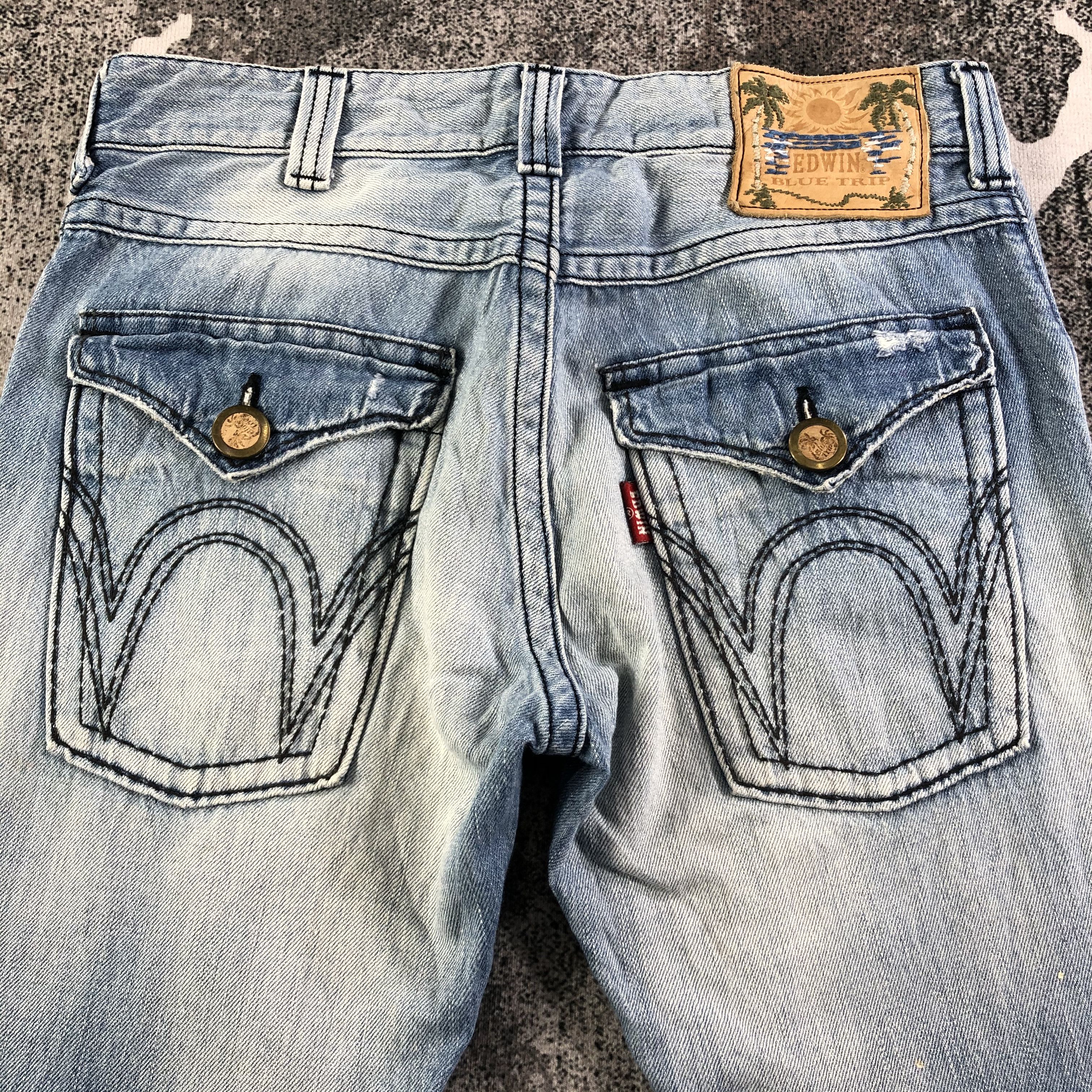 Edwin Edwin Blue Trip Flare Jeans KJ1942 Size US 32 / EU 48 - 4 Thumbnail