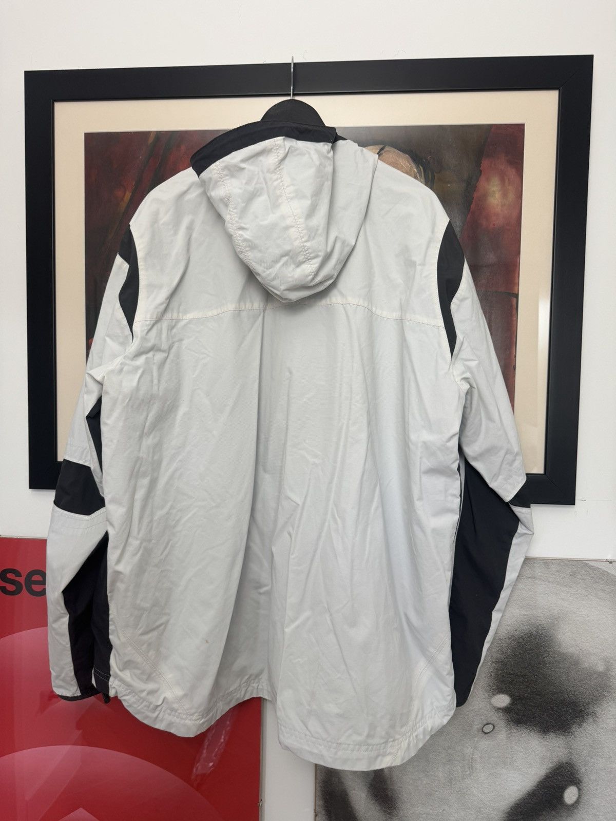 Nike 00s Nike Vintage Shox Nylon Anorak Jacket Drill Streetwear Size US XXL / EU 58 / 5 - 2 Thumbnail