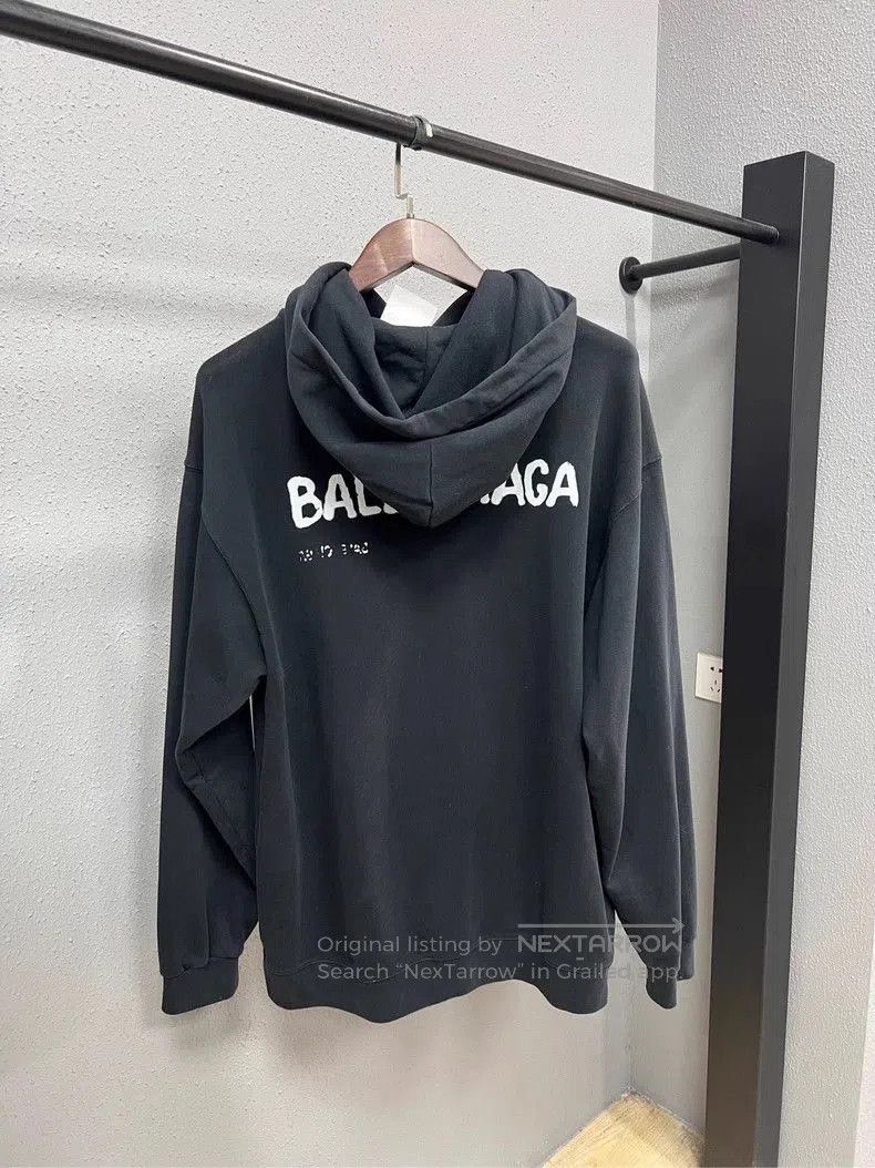 Balenciaga Balenciaga Blurred Graffiti Logo Hoodie. Size US S / EU 44-46 / 1 - 2 Thumbnail