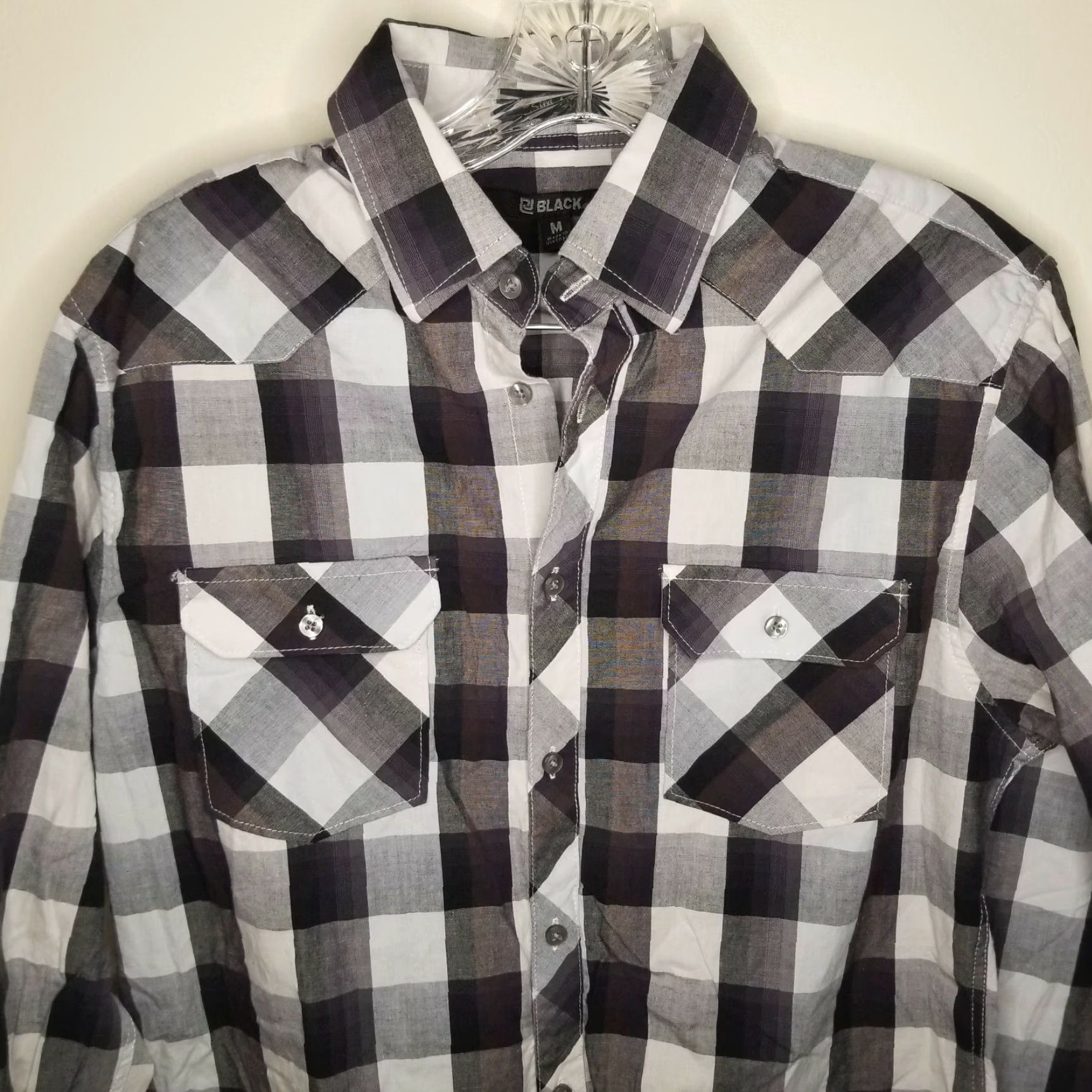 Buckle Black BUCKLE BLACK Button-Up Shirt Mens Long Sleeve Pocket Multicolor Size M Size US M / EU 48-50 / 2 - 2 Thumbnail