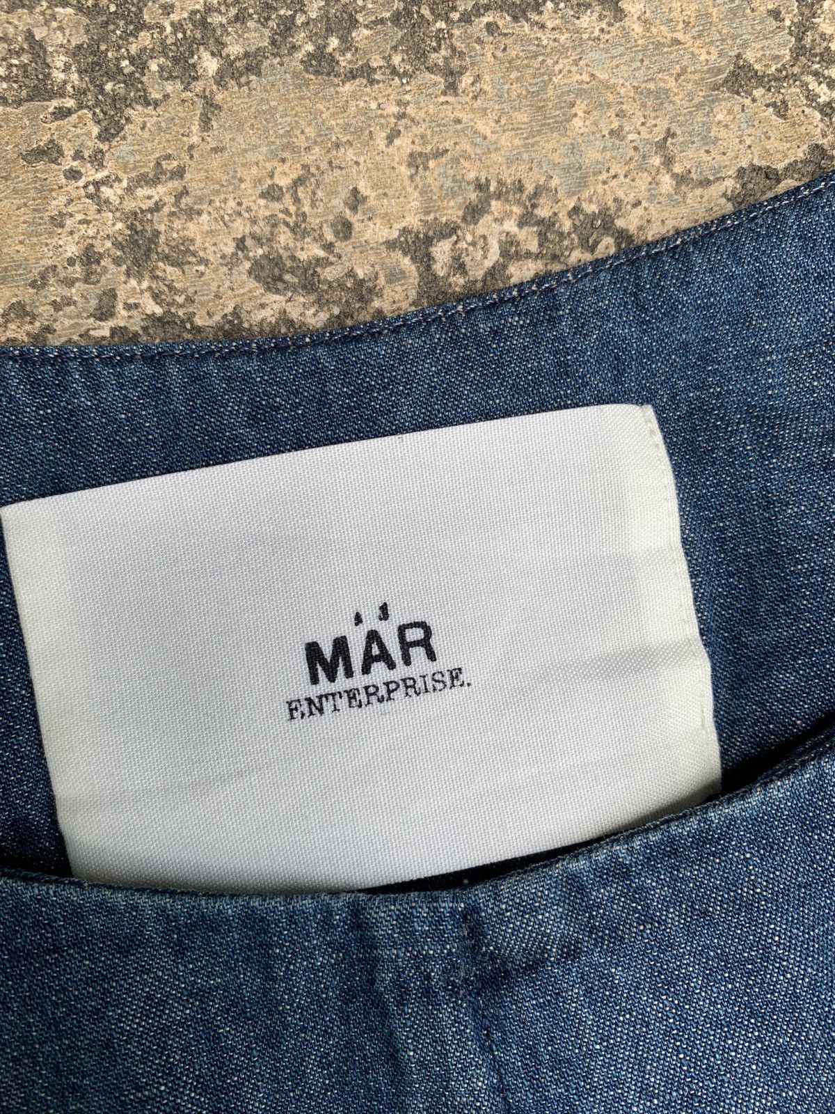 Japanese Brand Mar Entreprises Jeans Blue Tie Puff Big Dress Size ONE SIZE - 10 Thumbnail