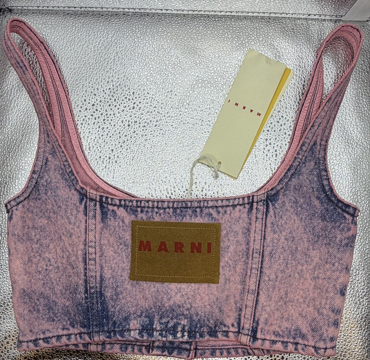 Marni Marni Pink Paneled Denim Tank top Size S / US 4 / IT 40 - 8 Thumbnail