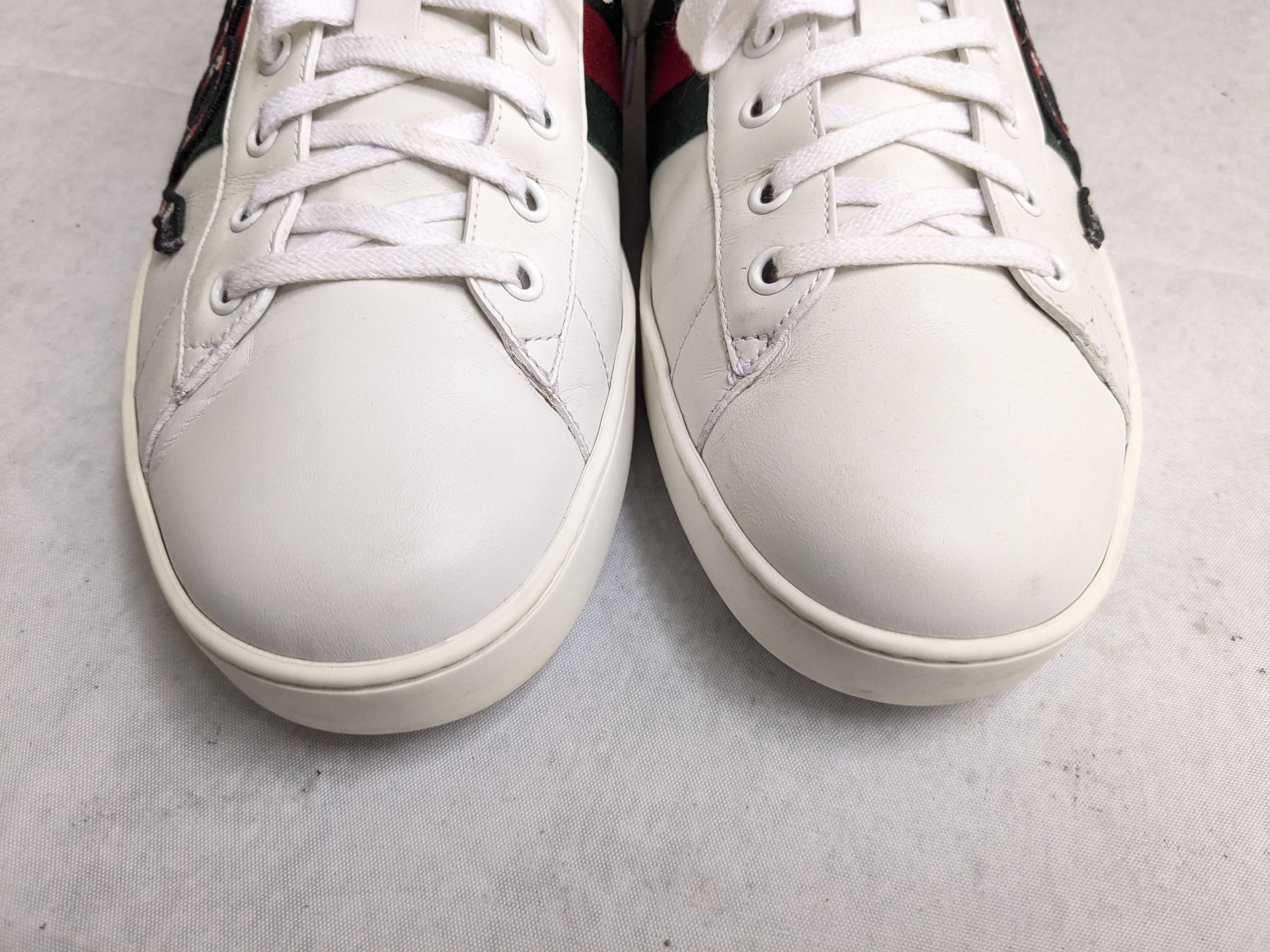Gucci Gucci Ace Sneakers Snake 11.5 White Low Tops Leather Size US 11.5 / EU 44-45 - 5 Thumbnail