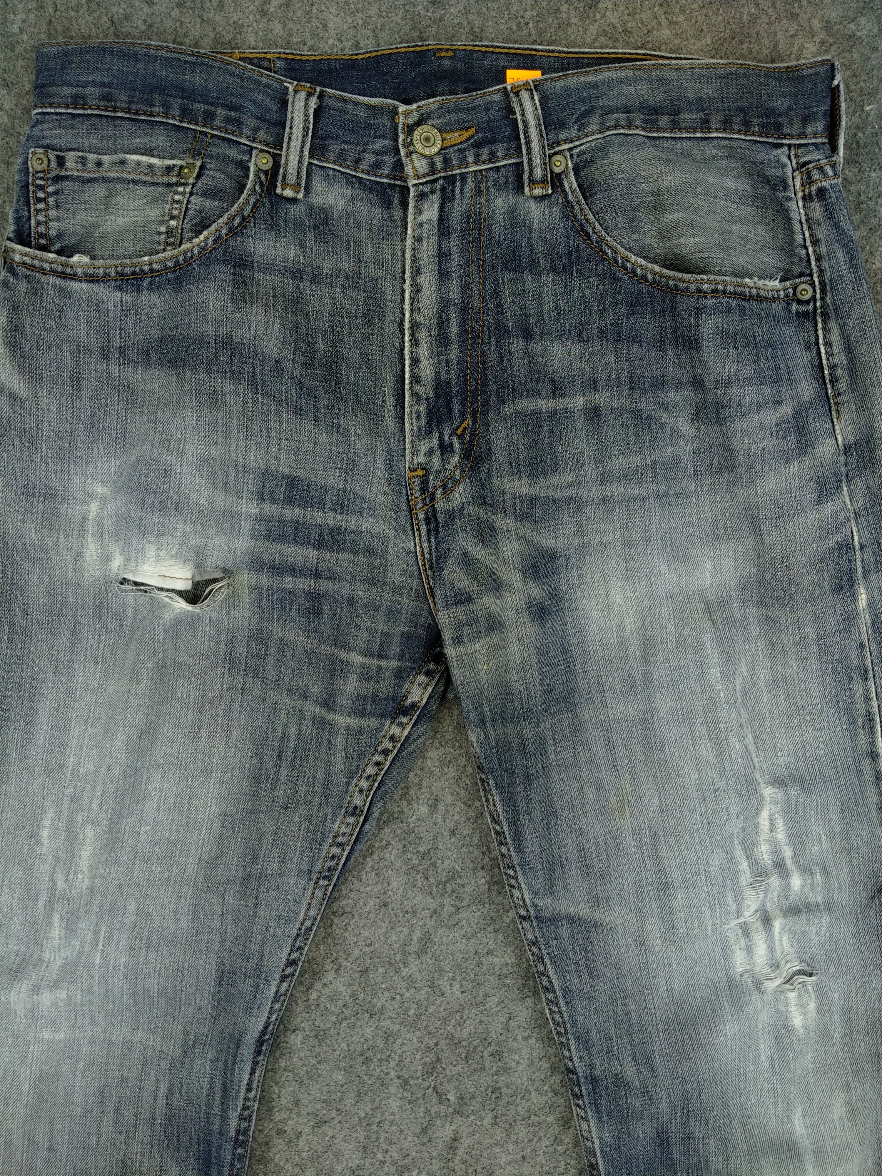 Levi's Faded Indigo Vintage Levi's 505 33x29.5 Denim -JG013 Size US 33 - 3 Thumbnail