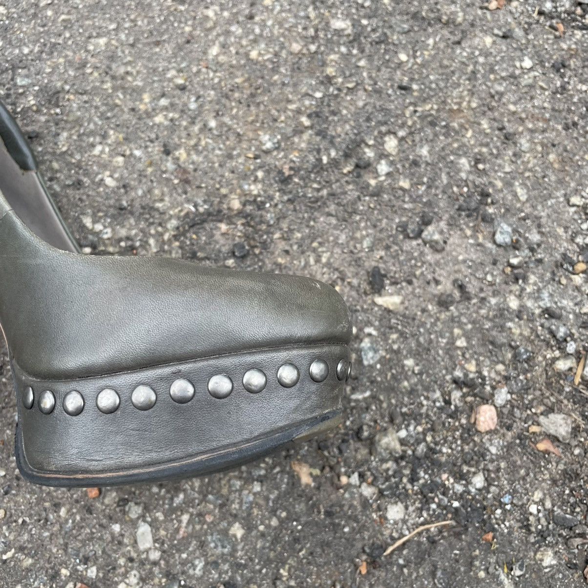 Vince Camuto 36.5 Vince Camuto heels platform rock Leather Pumps chrome Size US 6.5 / IT 36.5 - 6 Thumbnail