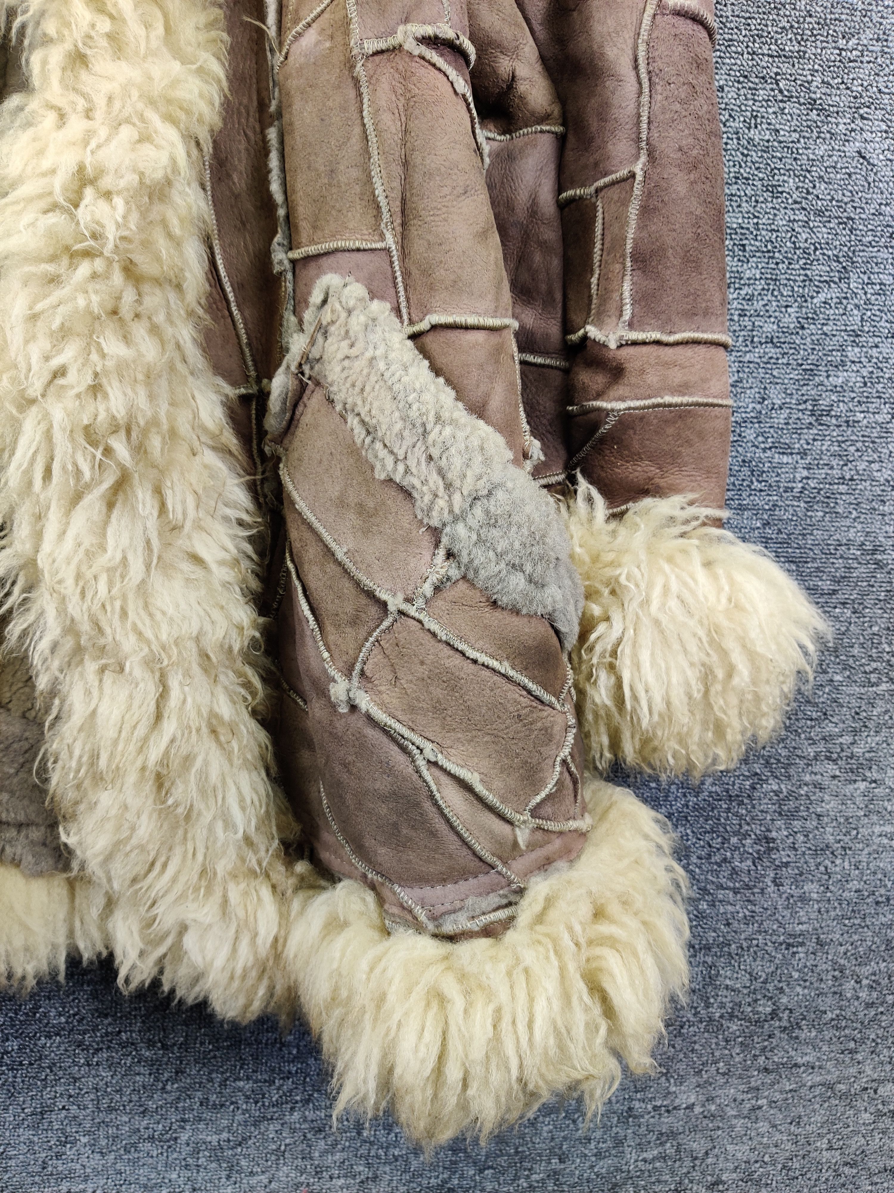 If Six Was Nine Vintage Patchwork Mink Fur Suede Leather Jacket Size US M / EU 48-50 / 2 - 3 Thumbnail