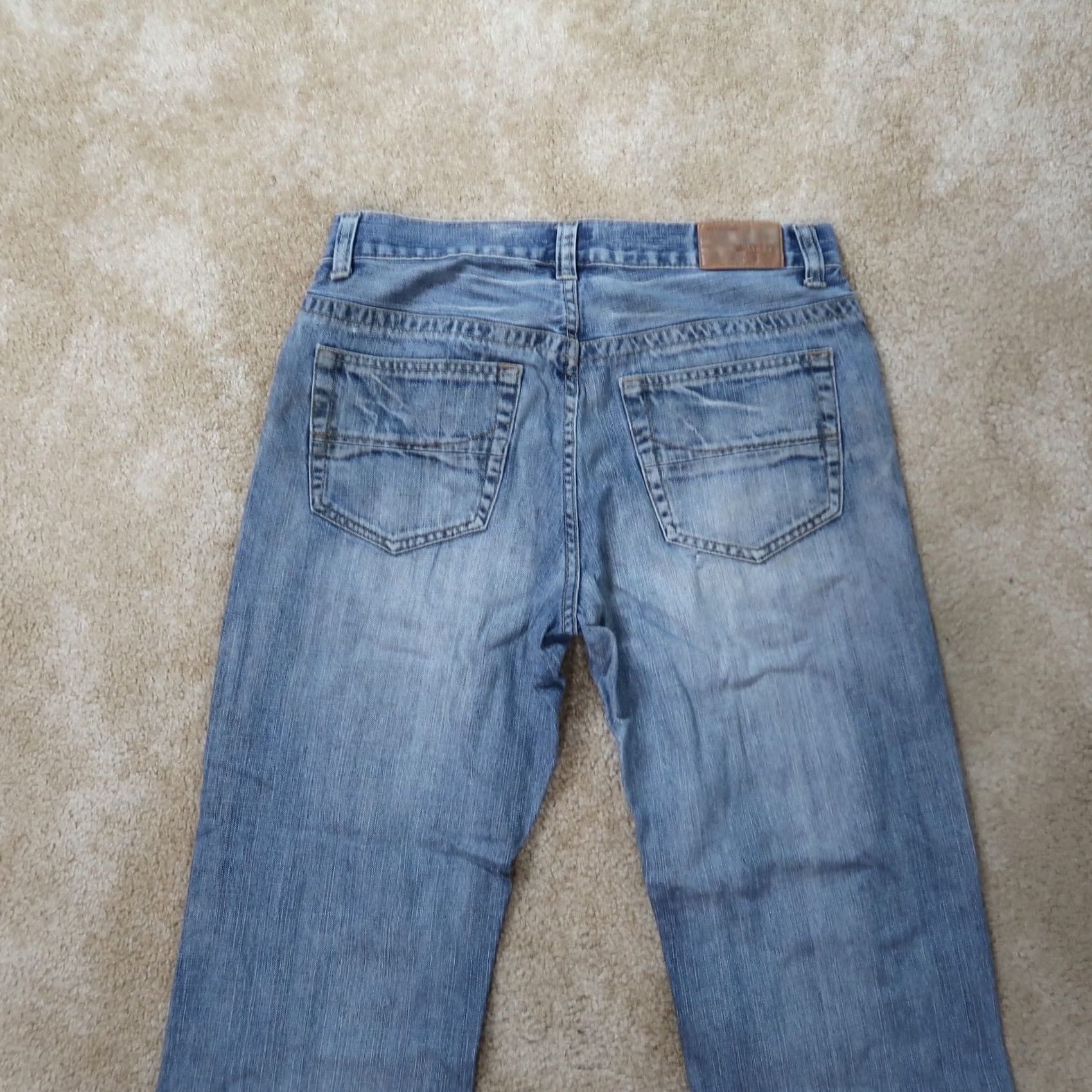 Denime VINTAGE Baileys Point Bootcut Jeans Men’s 32x30 Blue Denim Distressed Grunge 5-Pocket Relaxed Regular Size 32 in Blue Mens Jeans Size US 32 / EU 48 - 6 Thumbnail