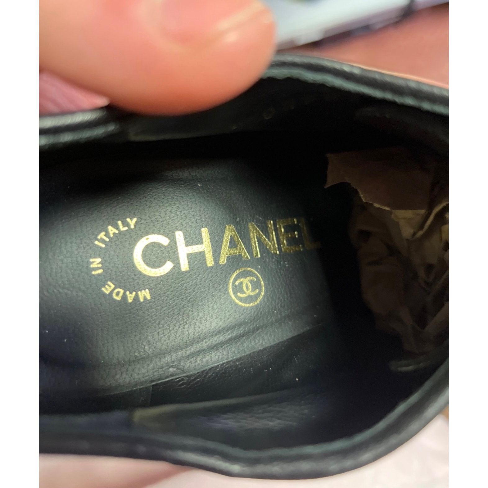 Chanel Chanel Black Leather Embroidery Ankle Boots Sz 37.5 Size US 6.5 / IT 36.5 - 6 Thumbnail