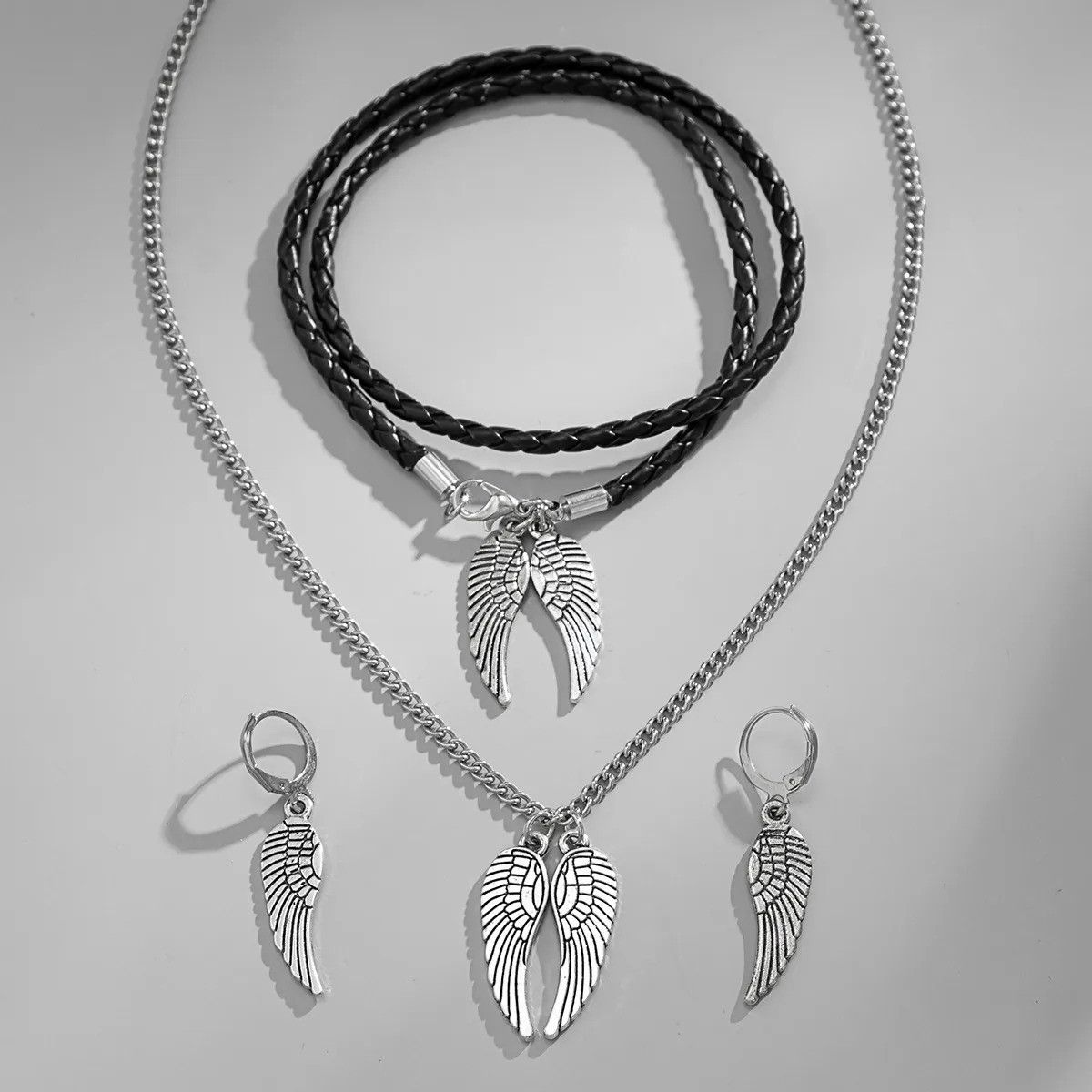 Vintage Wings Accessories Necklace Earring Bracelet Set Size ONE SIZE - 3 Thumbnail