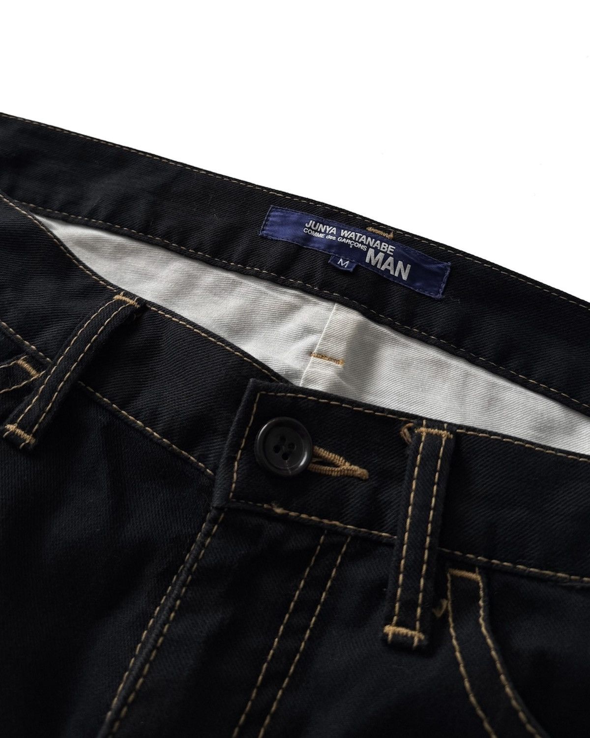 Junya Watanabe JUNYA WATANABE COMME des GARÇONS BLACK COTTON PANTS Size US 33 - 9 Thumbnail