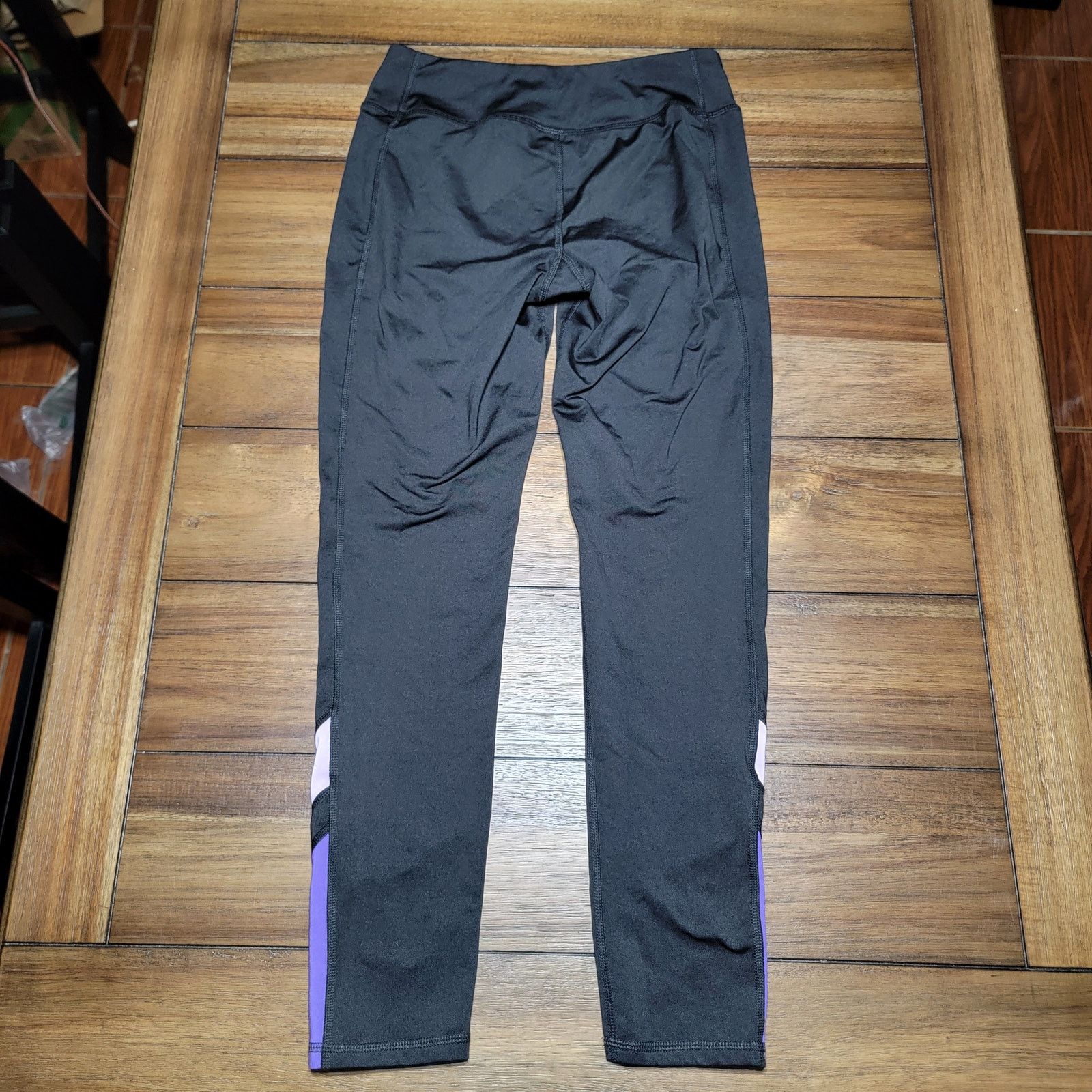 Athletic Works Athletic Works Leggings w/Purple Cuffs - Size XL (14-16) Size 27" / US 4 / IT 40 - 4 Thumbnail