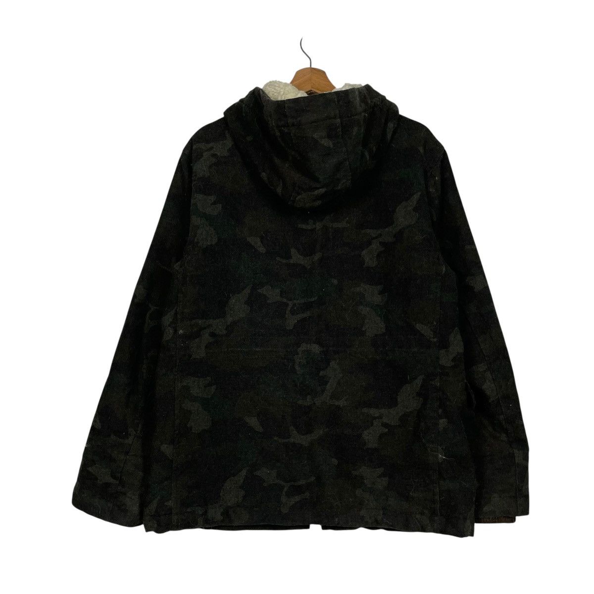 Global Work Japanese Brand Global Work Camo Hooded Jacket Size US L / EU 52-54 / 3 - 7 Thumbnail