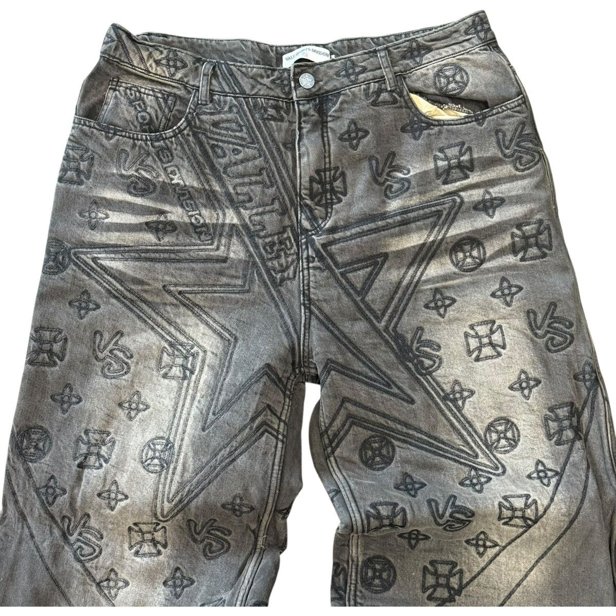 Vale Vale Forever Black Spade Denim Size US 34 / EU 50 - 2 Thumbnail