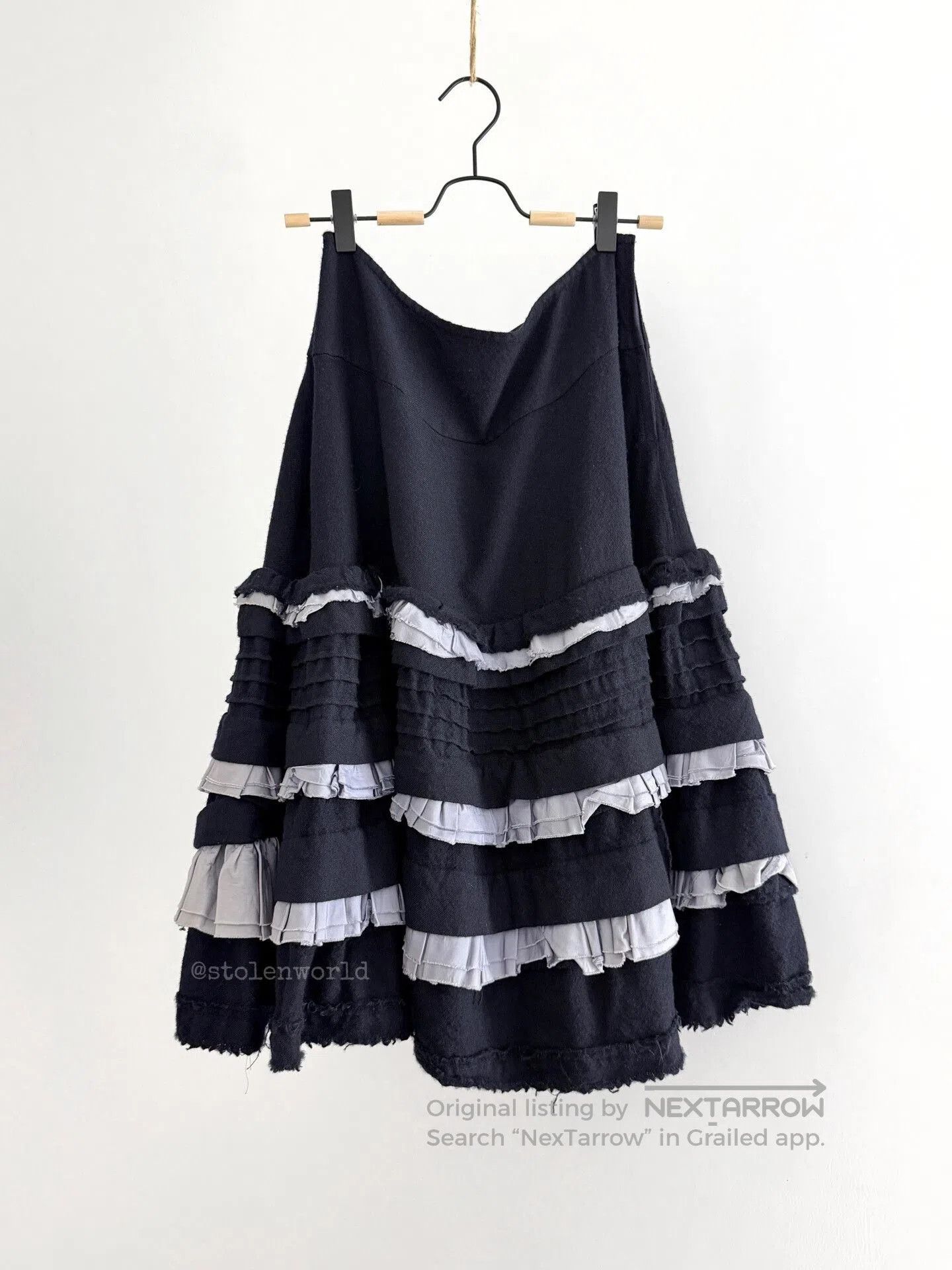 Comme des Garcons comme des garcons ruffled cake skirt. Size 23" - 1 Thumbnail