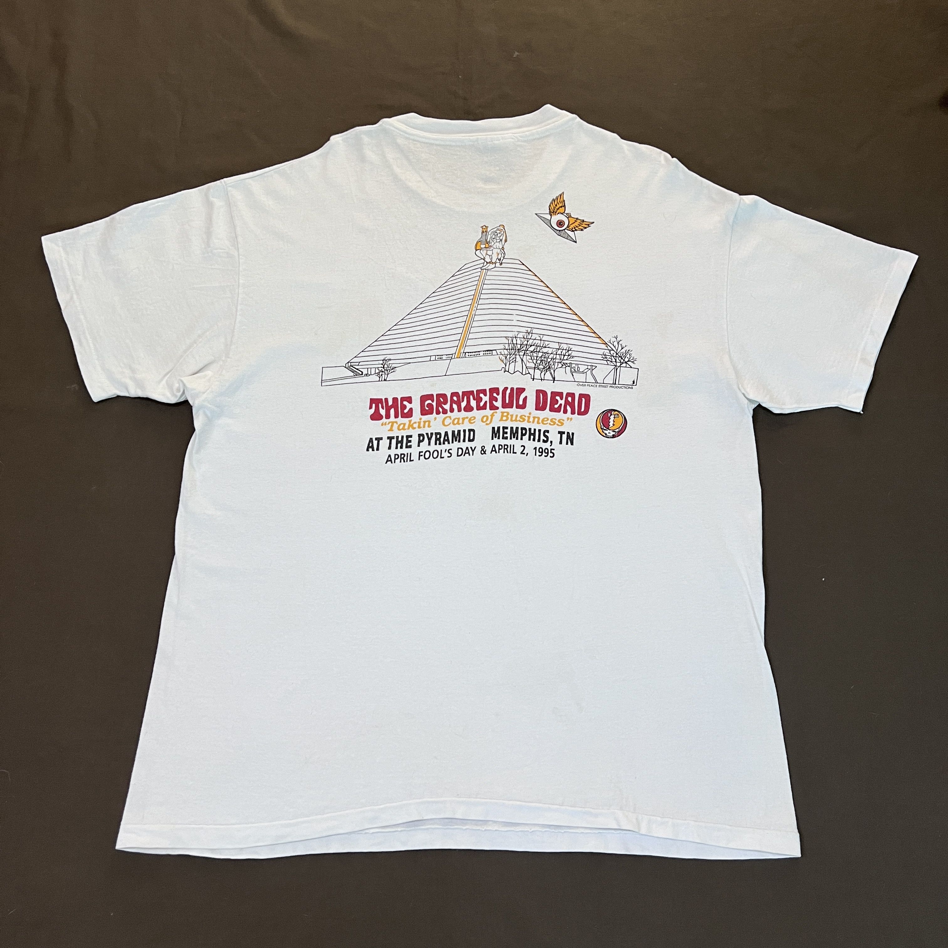 Vintage Rare 90s Jerry met Elvis Grateful Dead April Fools' Day Tee Size US XL / EU 56 / 4 - 10 Thumbnail