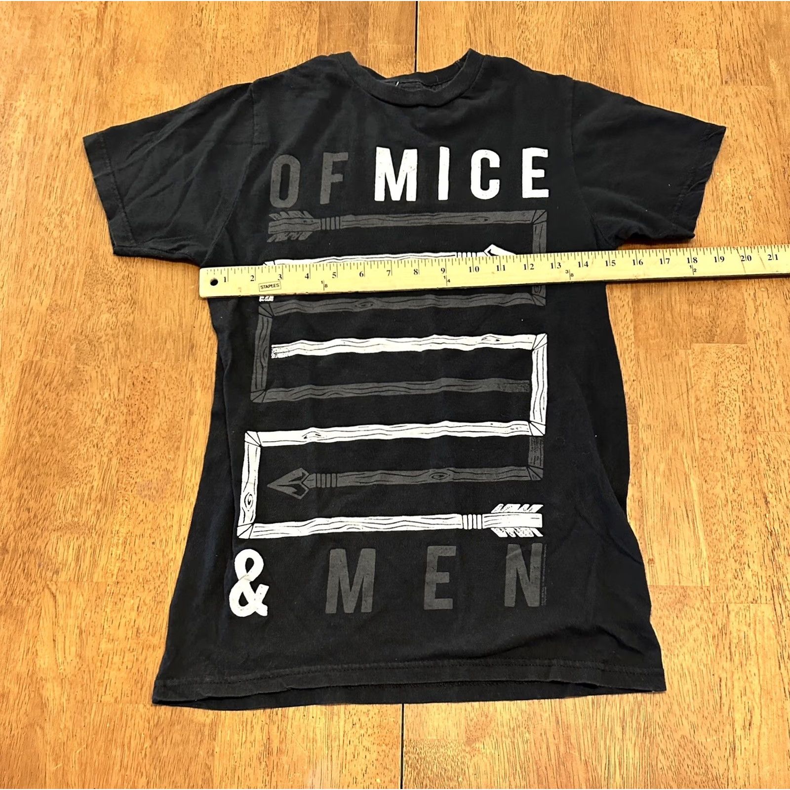 Vintage Of Mice And Men Band T-Shirt Black Small Music Adult Mens 2010-2013 Size US S / EU 44-46 / 1 - 5 Thumbnail