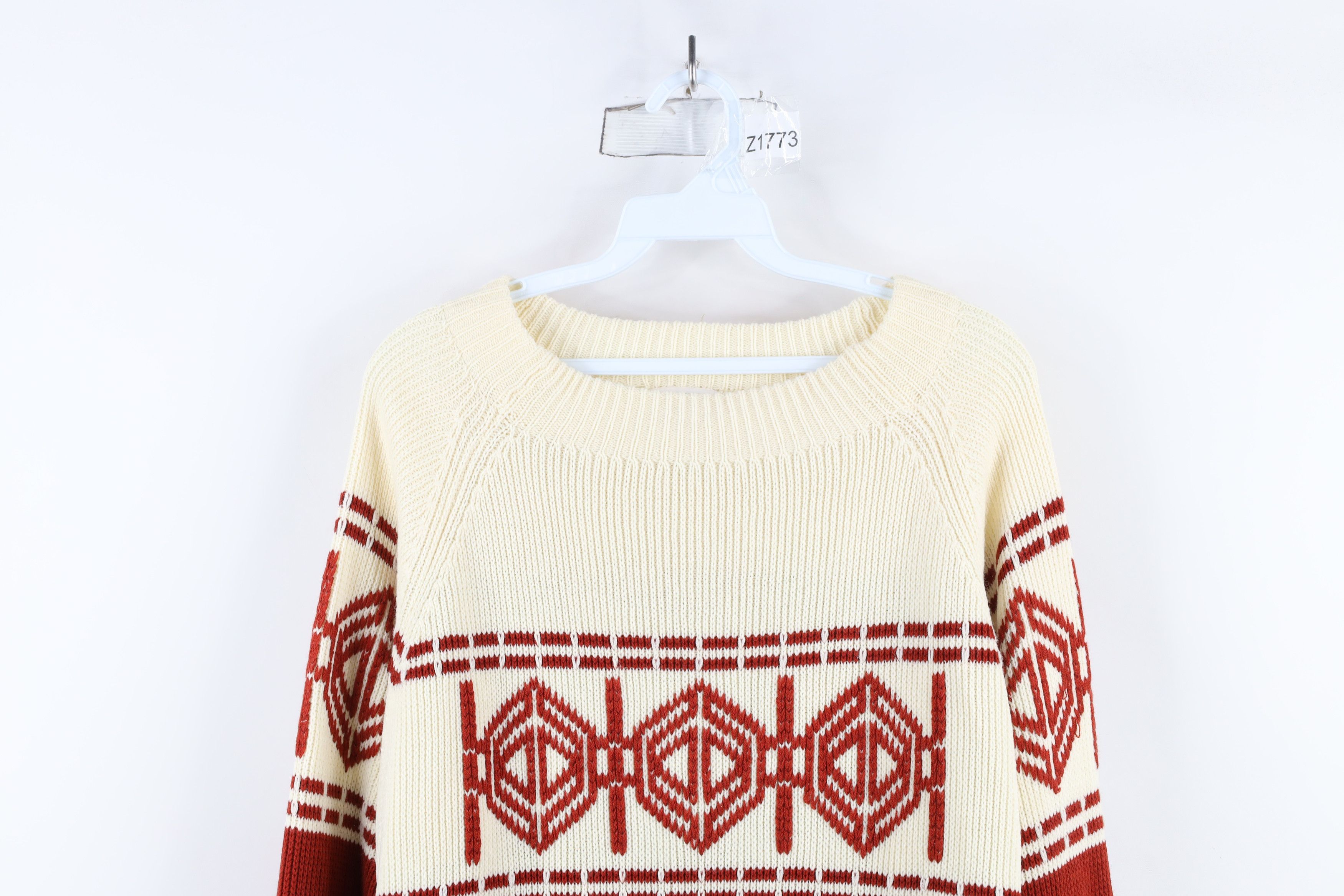 Vintage Vintage 70s Mid Century Modern MCM Ribbed Knit Sweater Size US M / EU 48-50 / 2 - 2 Thumbnail