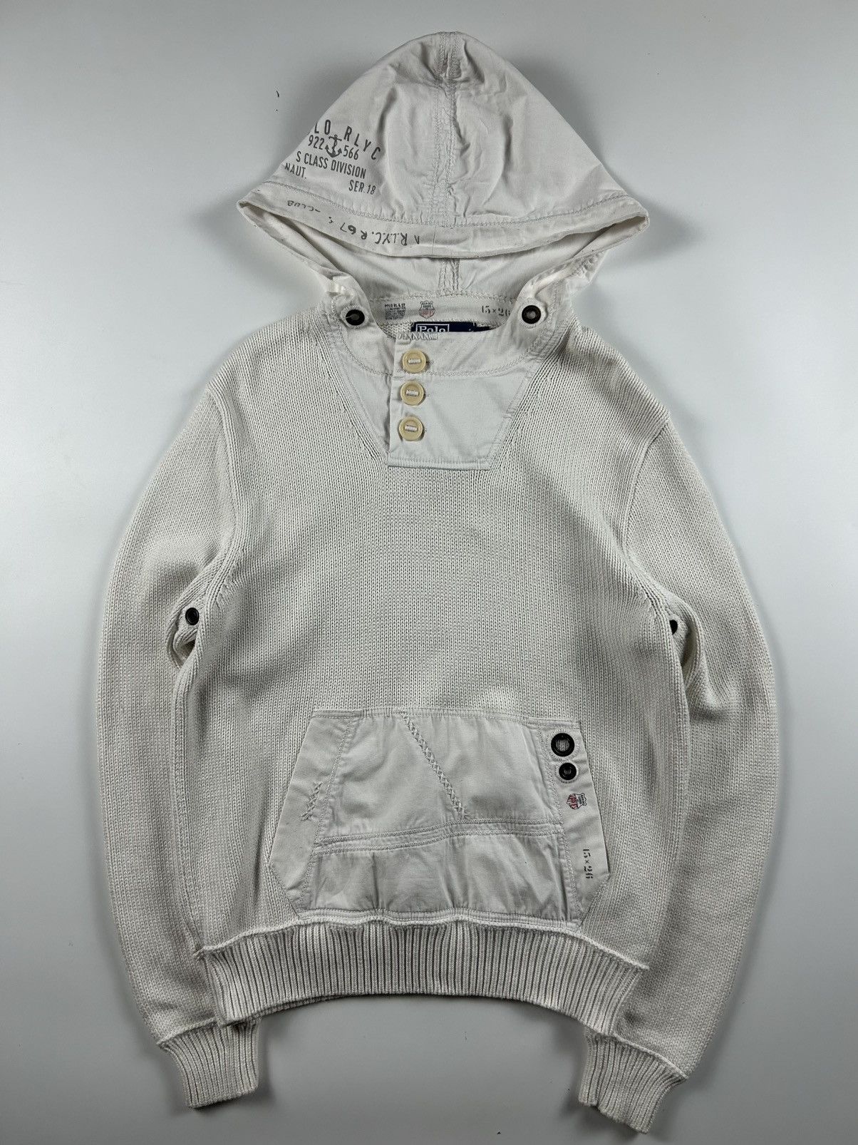 Polo Ralph Lauren Polo by Ralph Lauren Yacht Club Knitted Hoodie Size US M / EU 48-50 / 2 - 1 Thumbnail