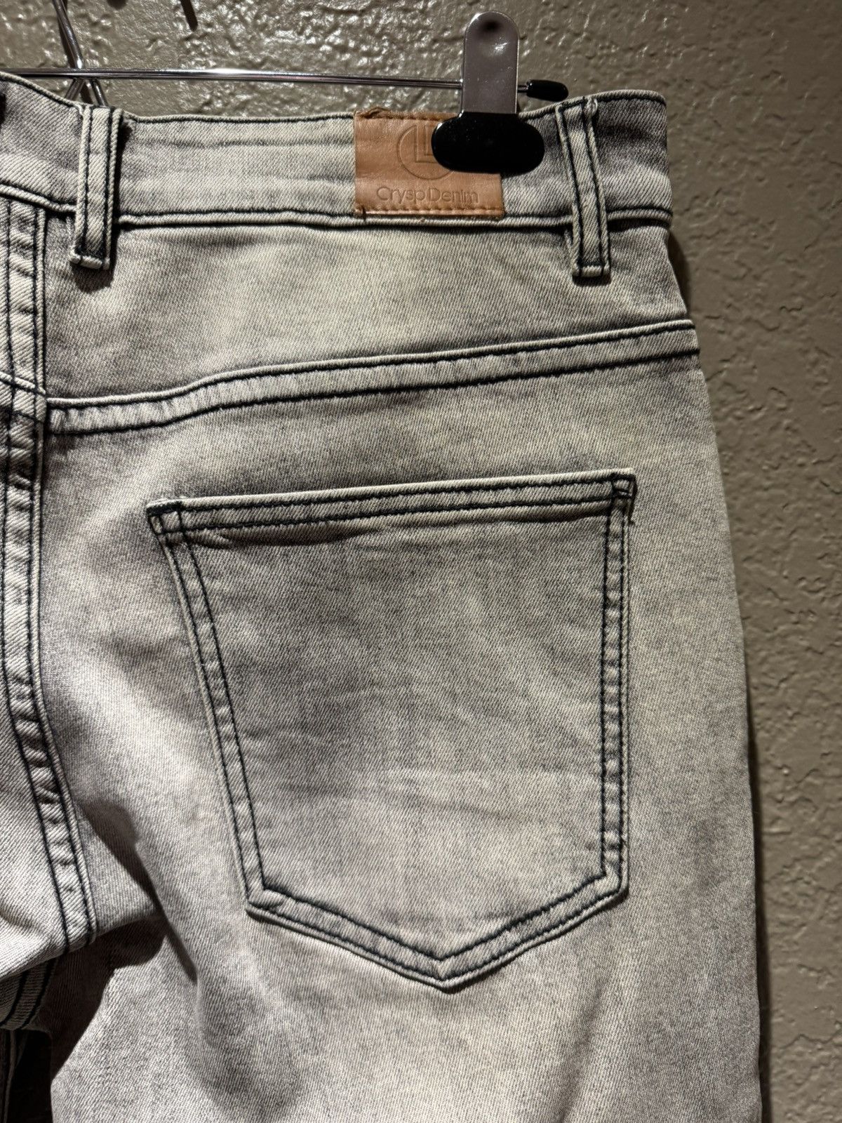 Crysp Denim Crysp Denim Skinny Slim Biker Rocker Denim Aged Wash 30 Size US 30 / EU 46 - 12 Thumbnail