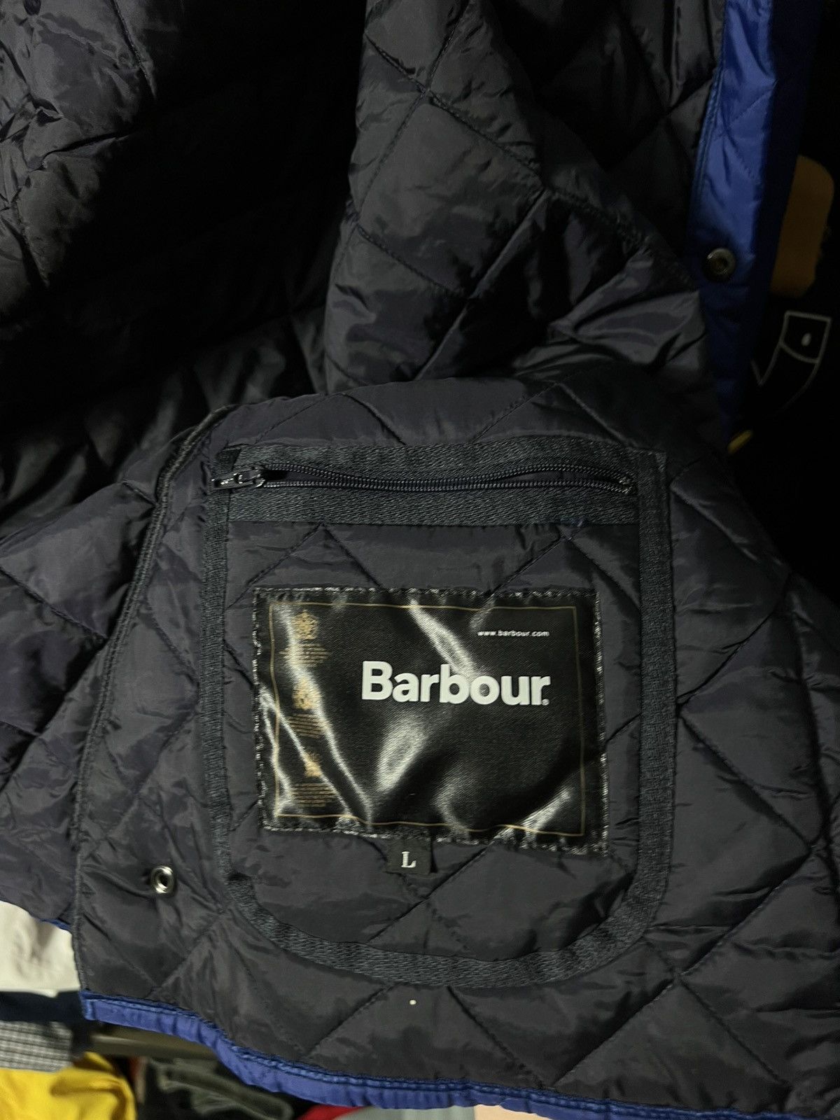 Barbour 🔥 Barbour Liddesdale Quilted Jacket — Royal Blue — Size L Size US L / EU 52-54 / 3 - 13 Thumbnail