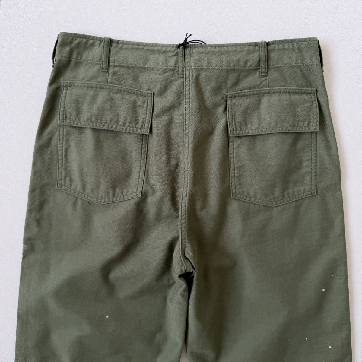 Auralee Washed Green ‘Bleached Baker Pants’ Size US 32 / EU 48 - 15 Thumbnail