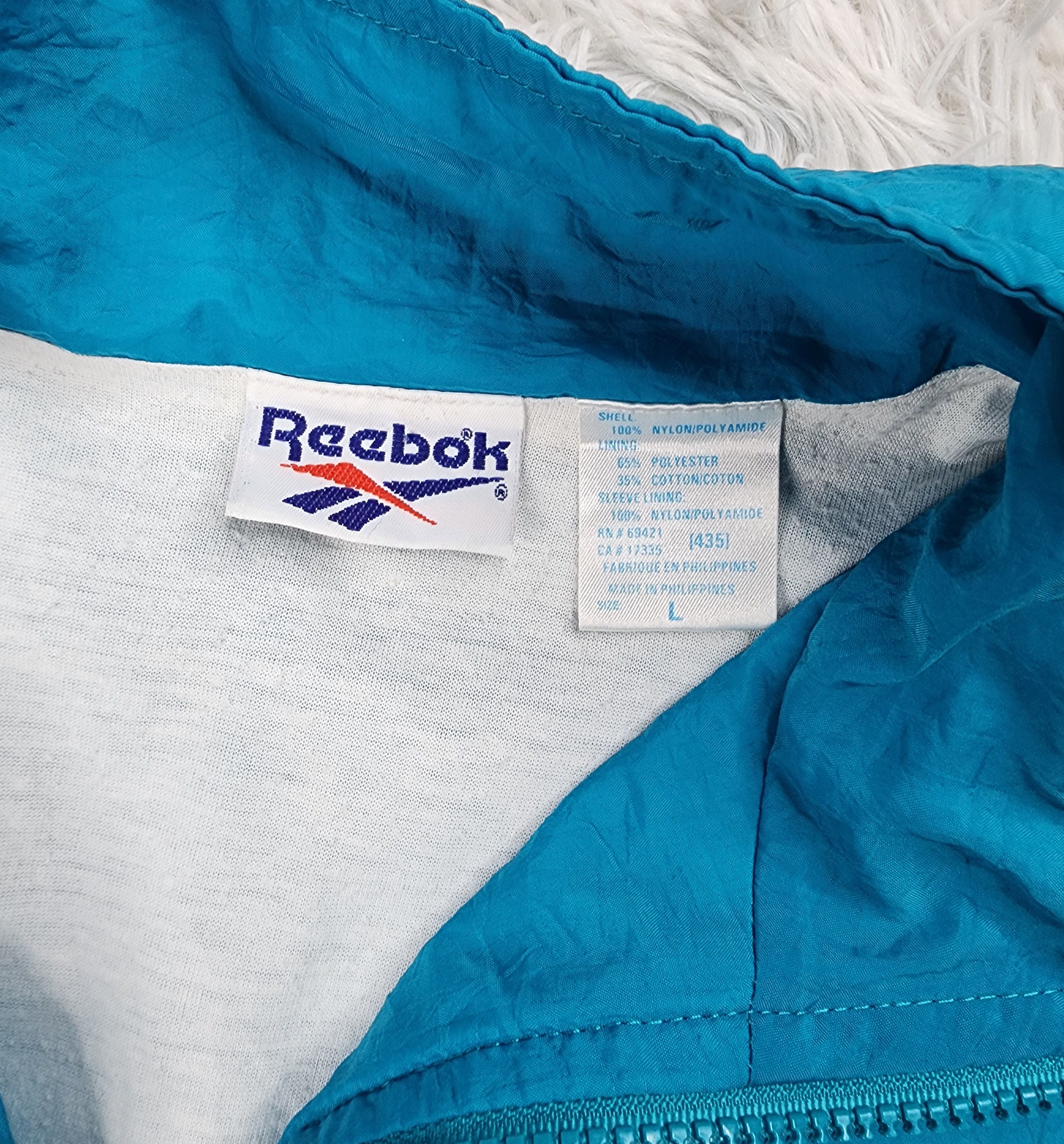 Reebok Vintage 90's Reebok full zipper windbreaker jacket Size US L / EU 52-54 / 3 - 5 Thumbnail
