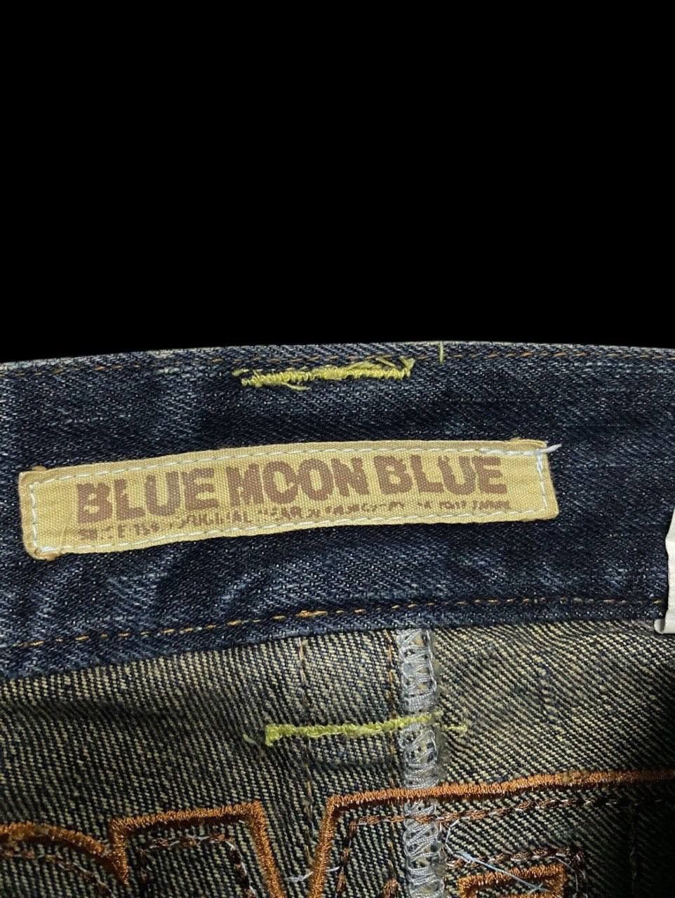 Vintage RARE 90s Blue Moon Blue Mudwash Clawmark Logo Insane Jean Size US 28 / EU 44 - 7 Thumbnail