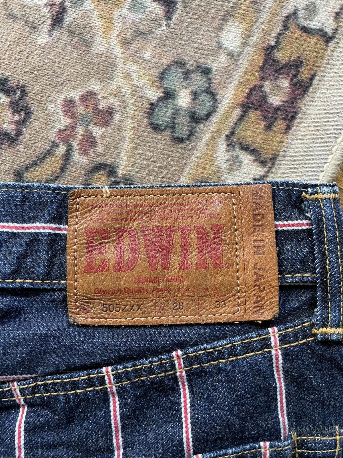 Edwin × Kapital × Vintage Vintage 90s Edwin Japan 16oz Denim Red Selvedge Size US 30 / EU 46 - 10 Thumbnail