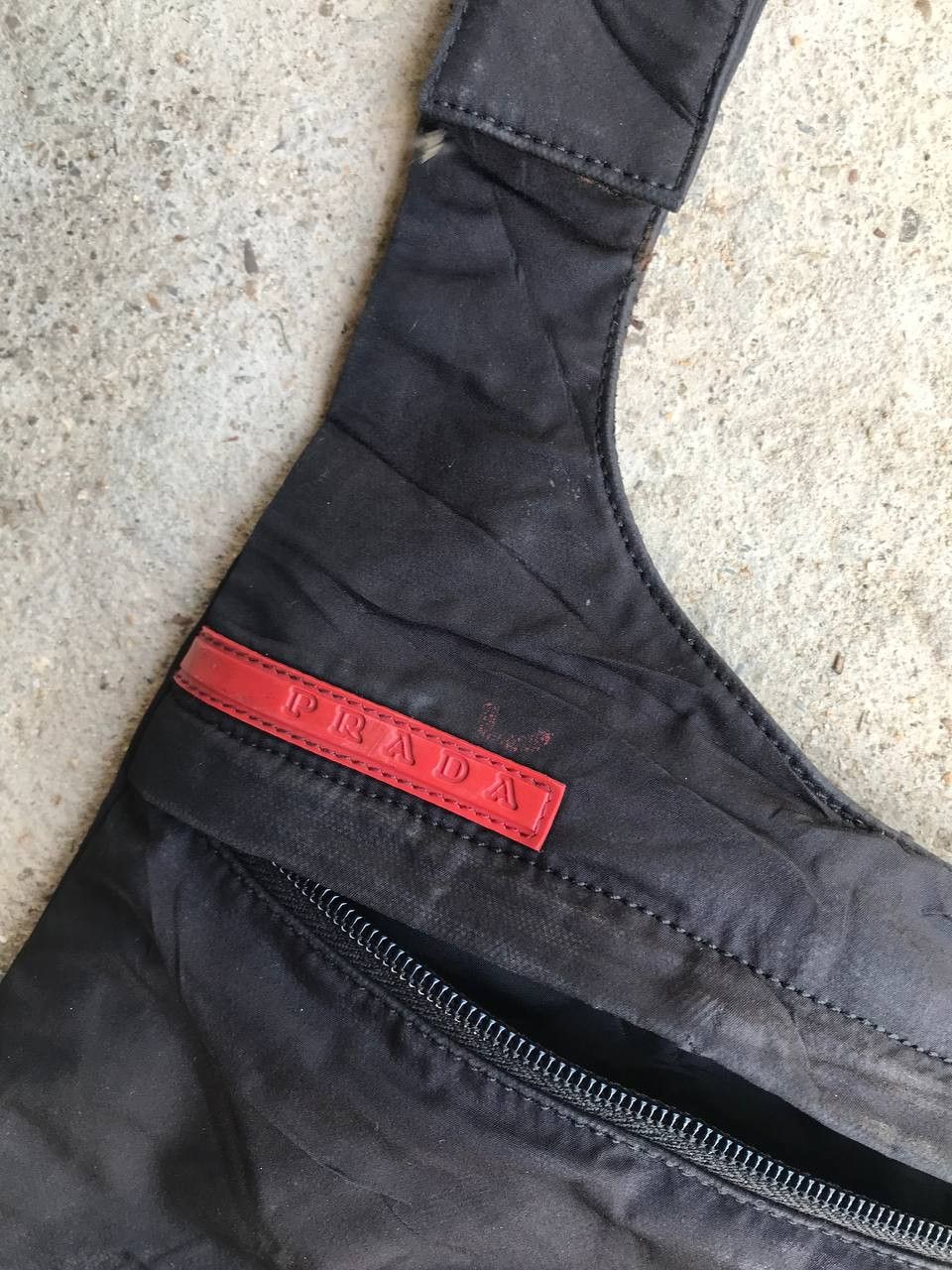 Prada × Vintage Authentic Prada Sport Black Tape Shoulder Size ONE SIZE - 7 Thumbnail