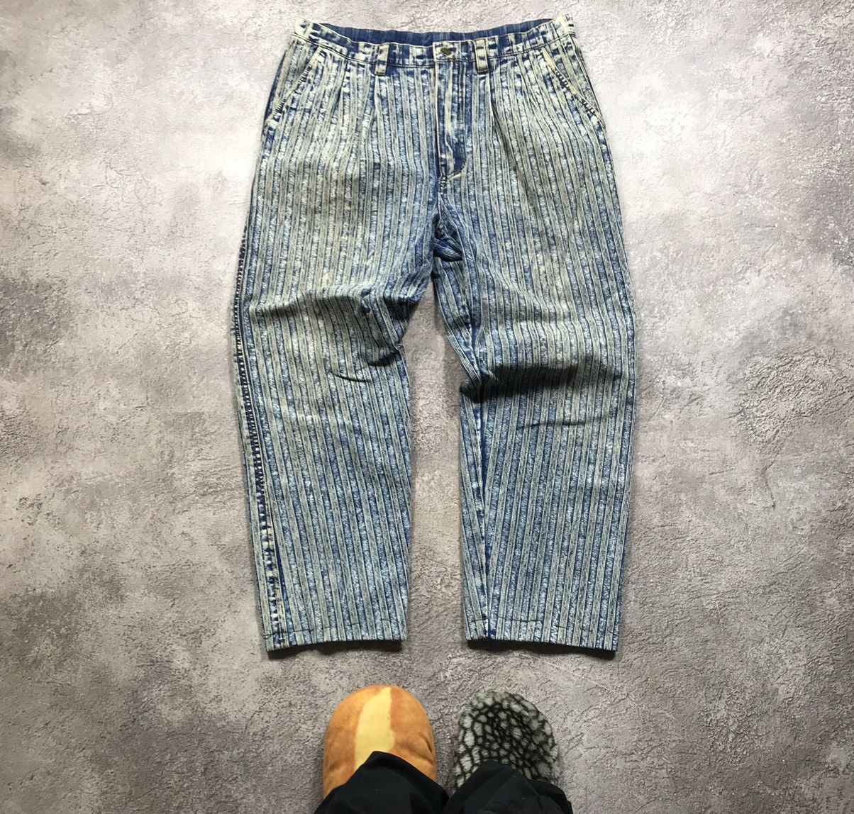 Japanese Brand vintage Faded Jeans japan distressed denim spring pants 90s Size US 31 - 2 Thumbnail